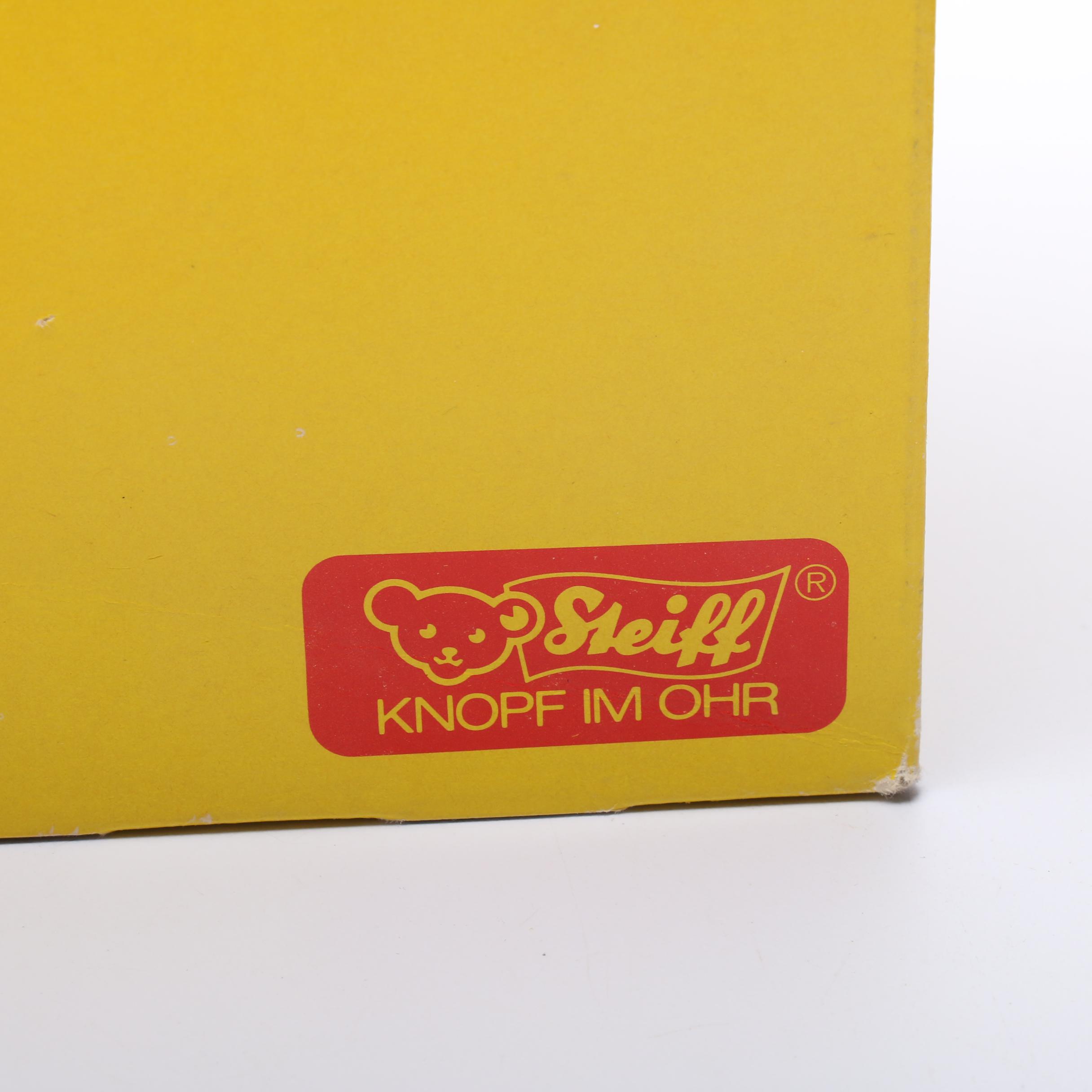 German Steiff Stuffed Bears, Tumbling Bear and Gift Boxes