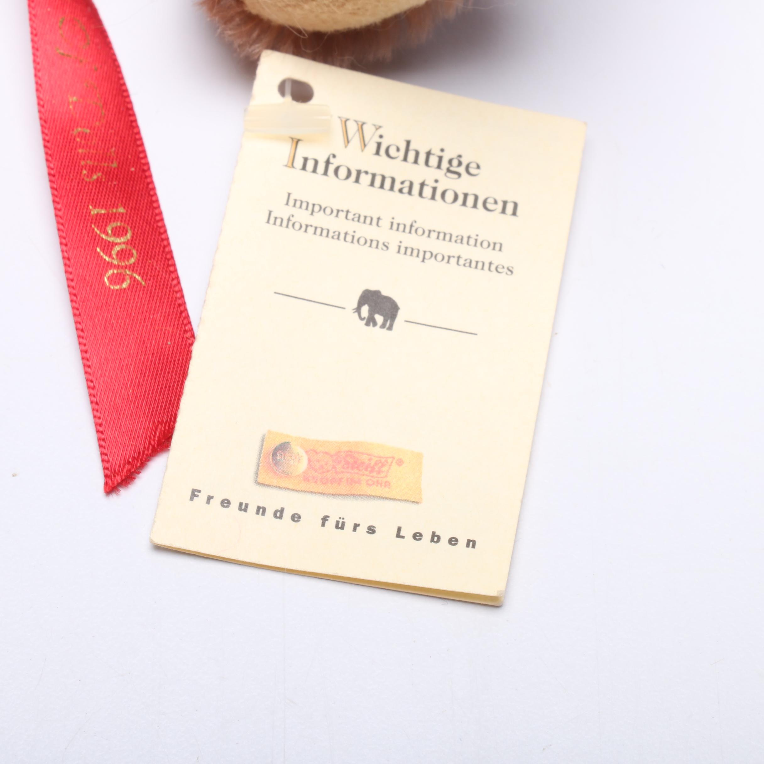 German Steiff Stuffed Bears, Tumbling Bear and Gift Boxes