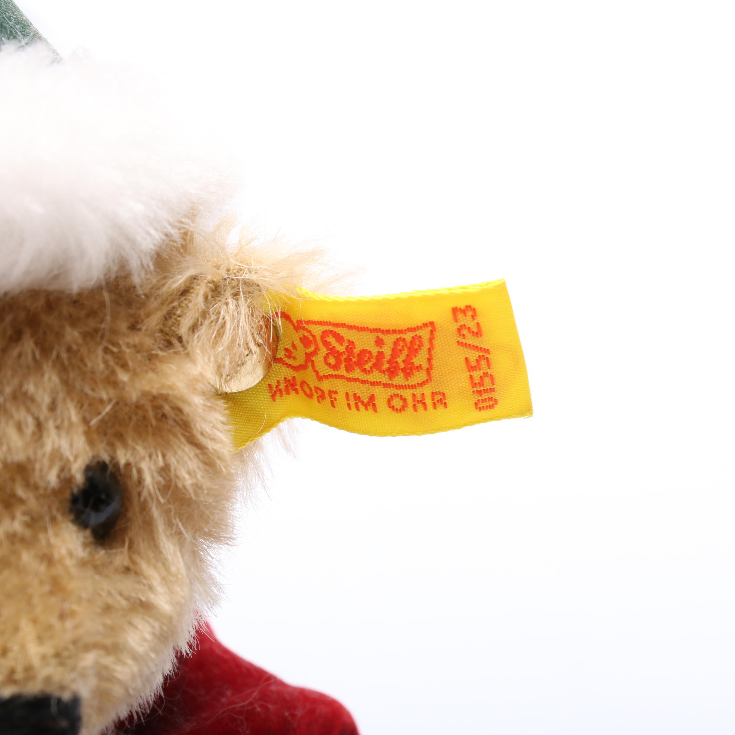 German Steiff Stuffed Bears, Tumbling Bear and Gift Boxes