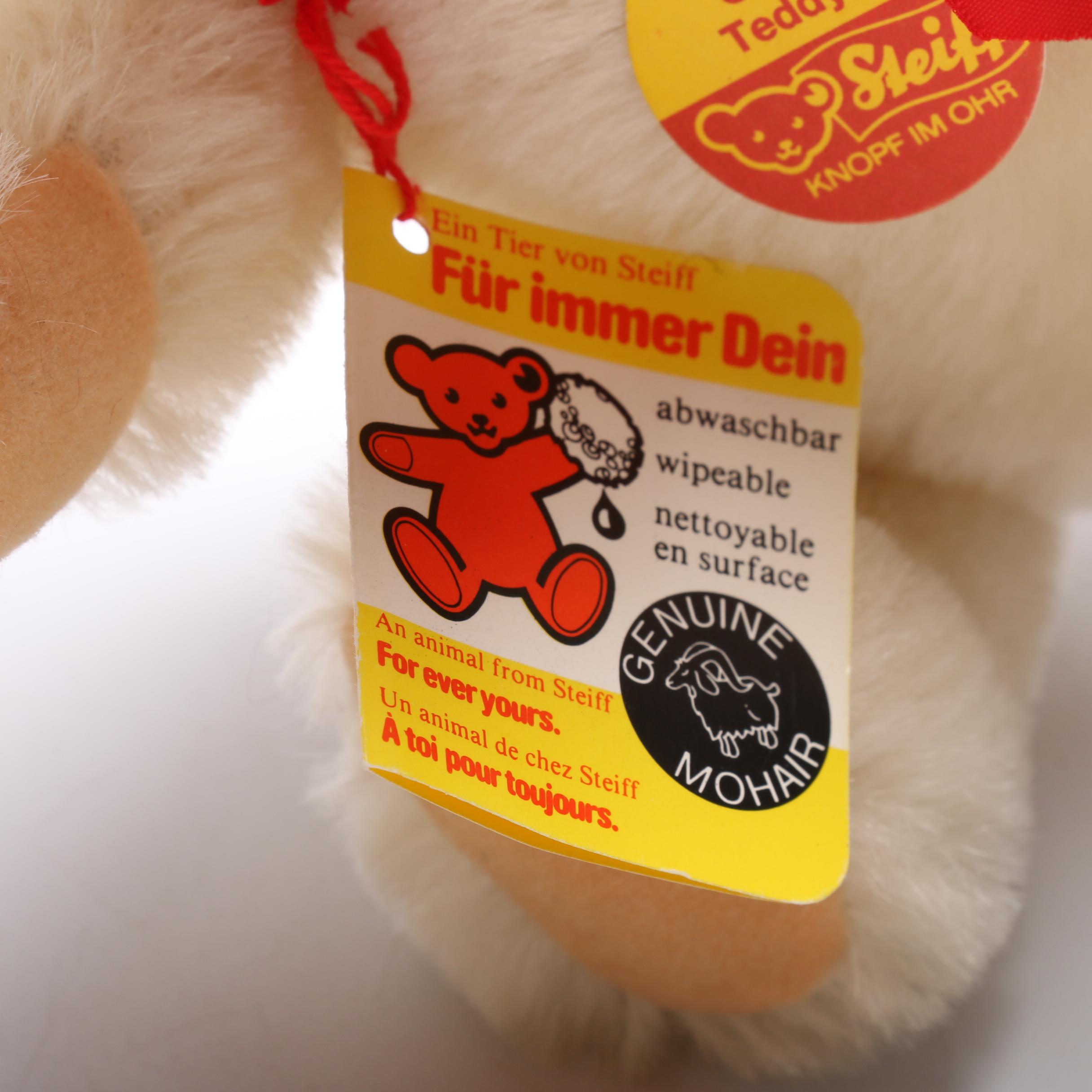 German Steiff Stuffed Bears, Tumbling Bear and Gift Boxes