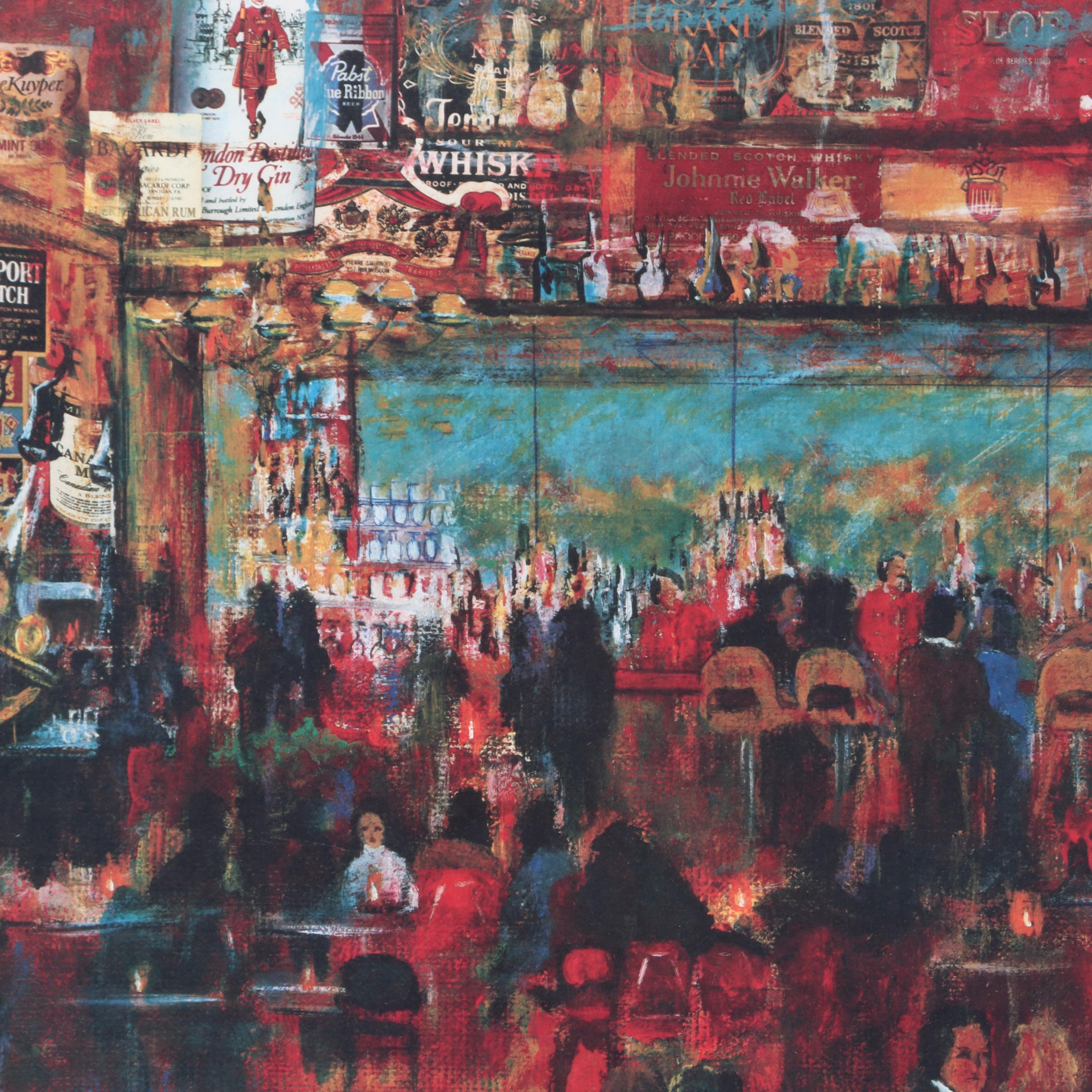 Pat Whipp Limited Edition Offset Lithograph "Don Mendenhall's Colony Club"