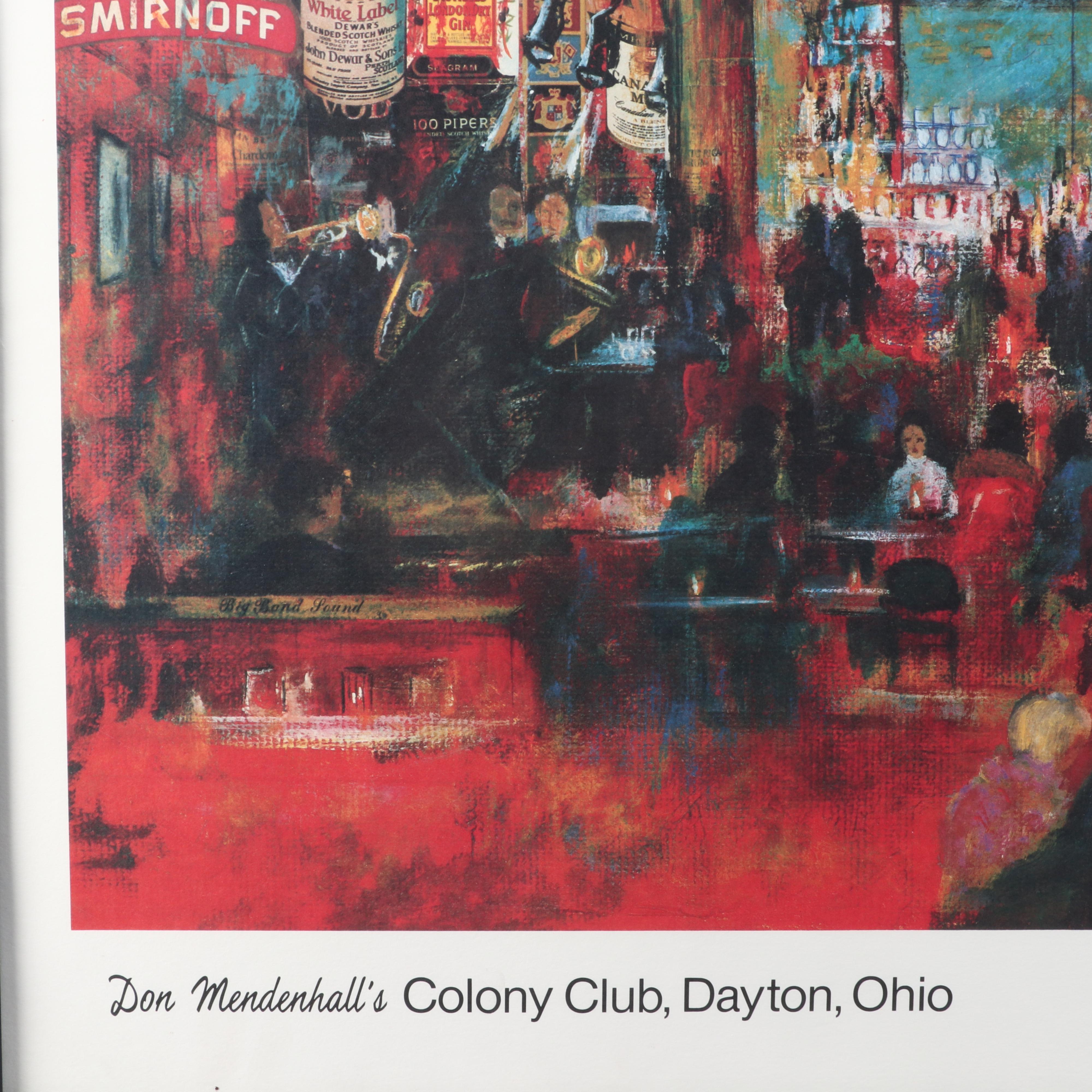 Pat Whipp Limited Edition Offset Lithograph "Don Mendenhall's Colony Club"