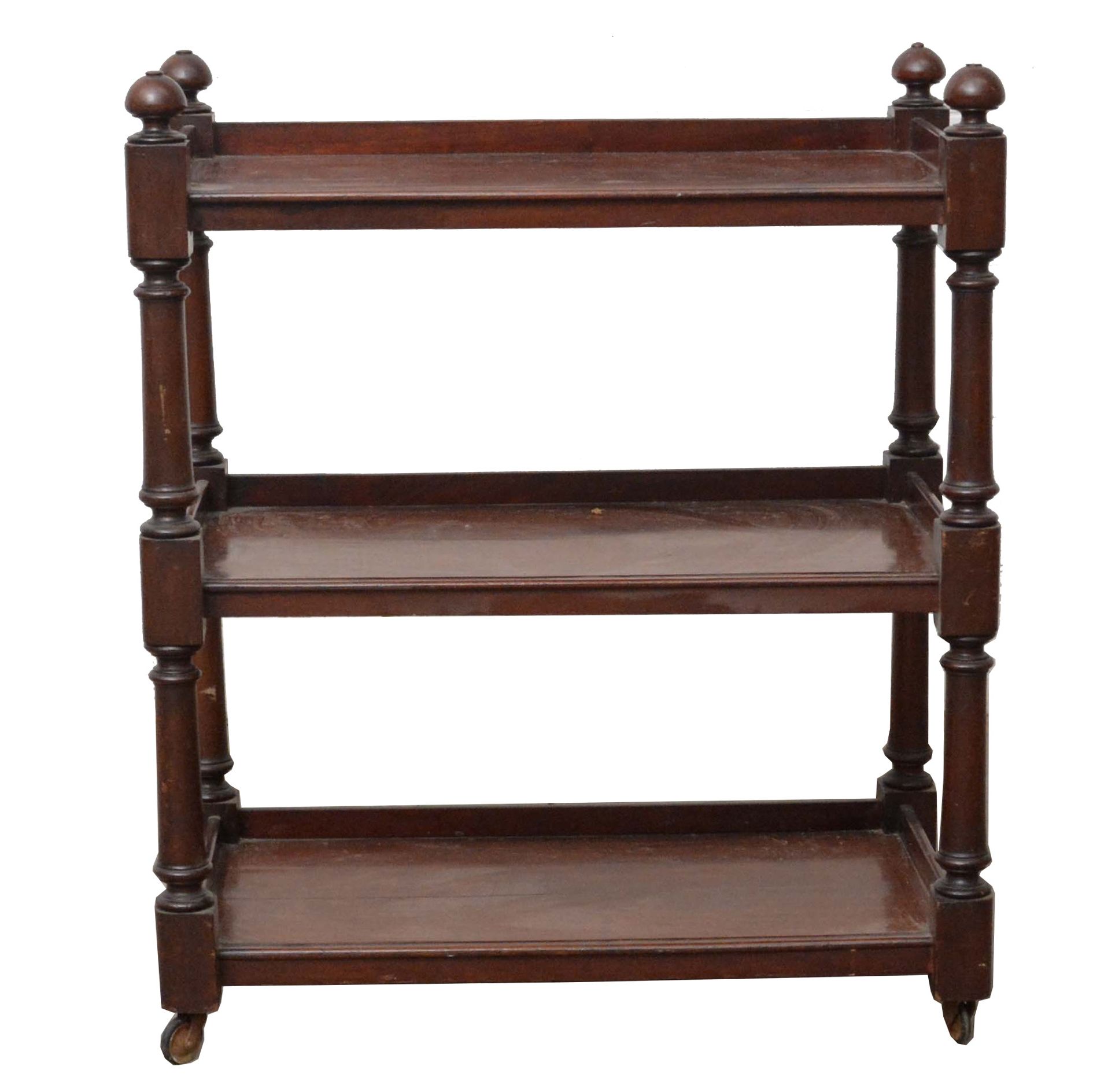 Victorian Mahogany Three-Tier Buffet, Late 19th Century
