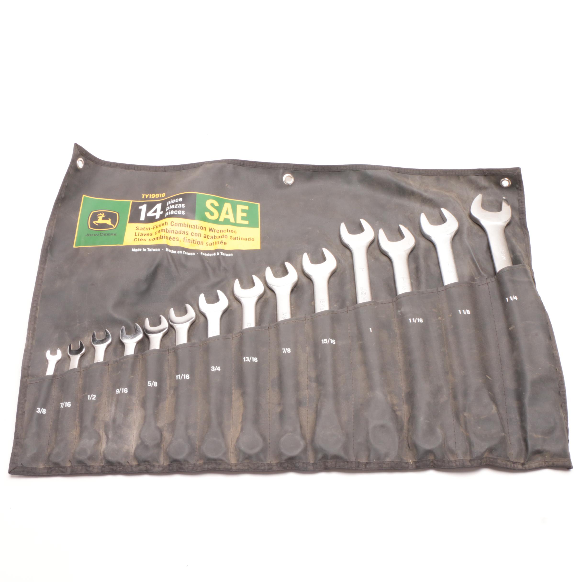 John Deere 14-Piece Crescent Wrench Set