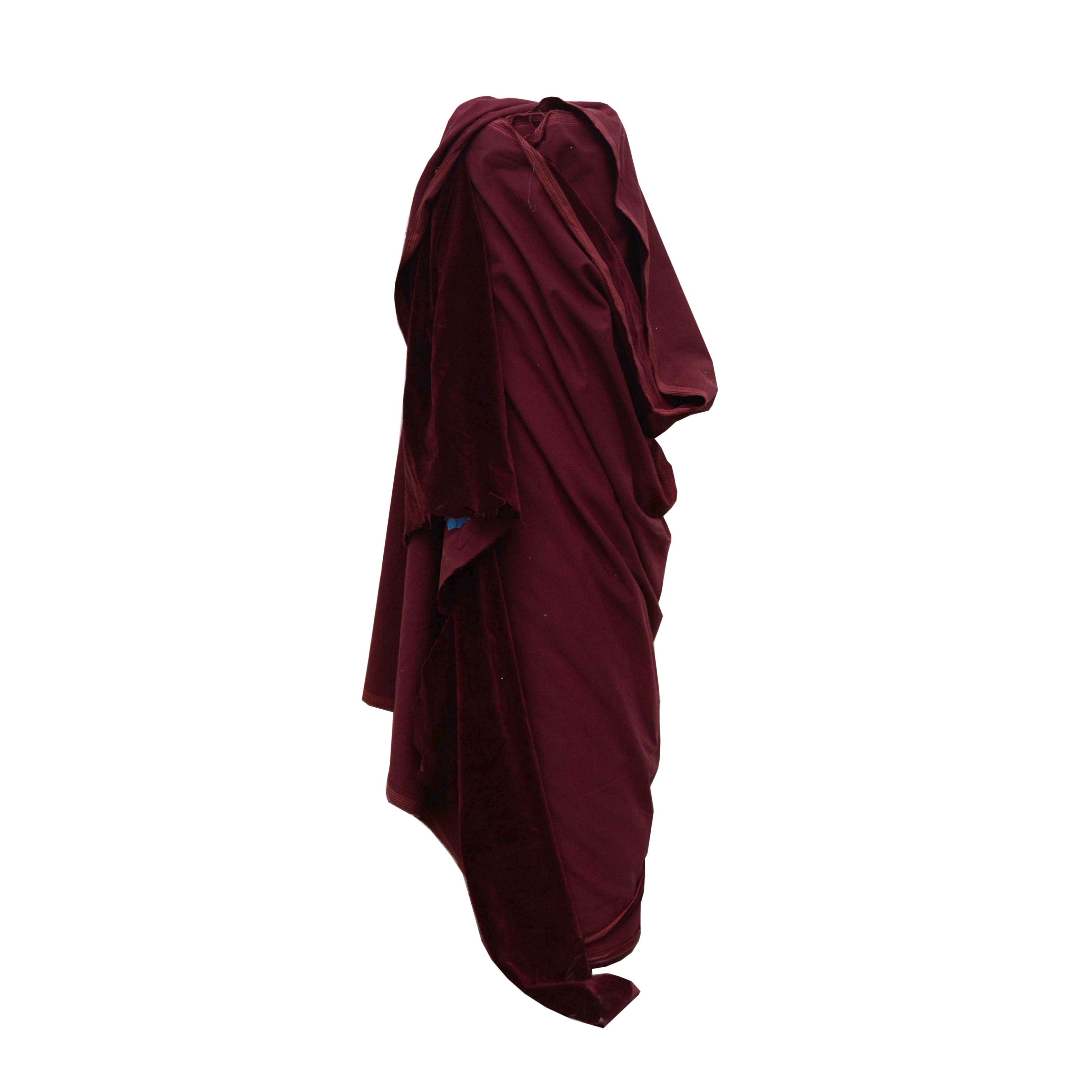 Dark Red Velveteen Upholstery Fabric Bolt