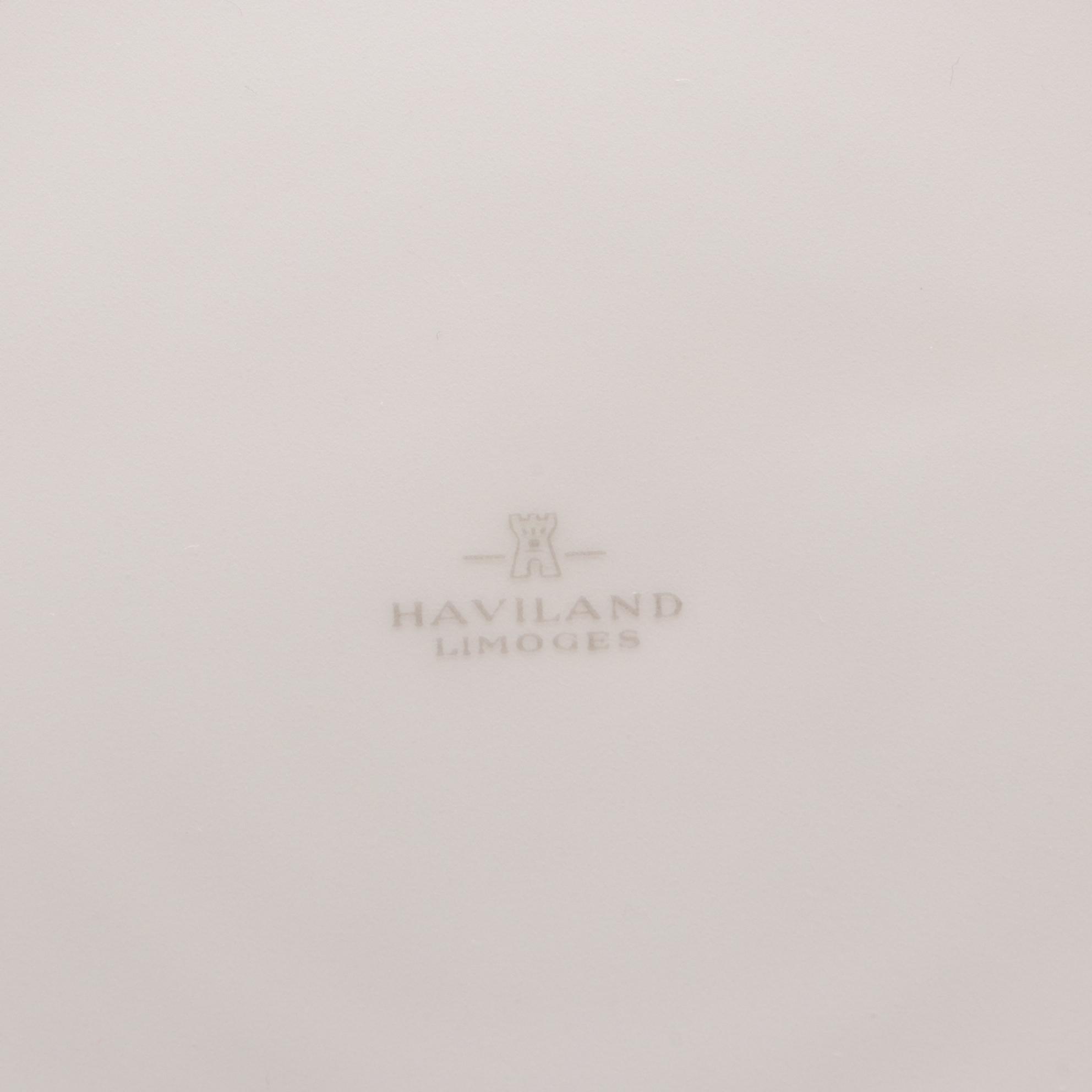 Haviland Limoges Flowered Pitcher and Bowl