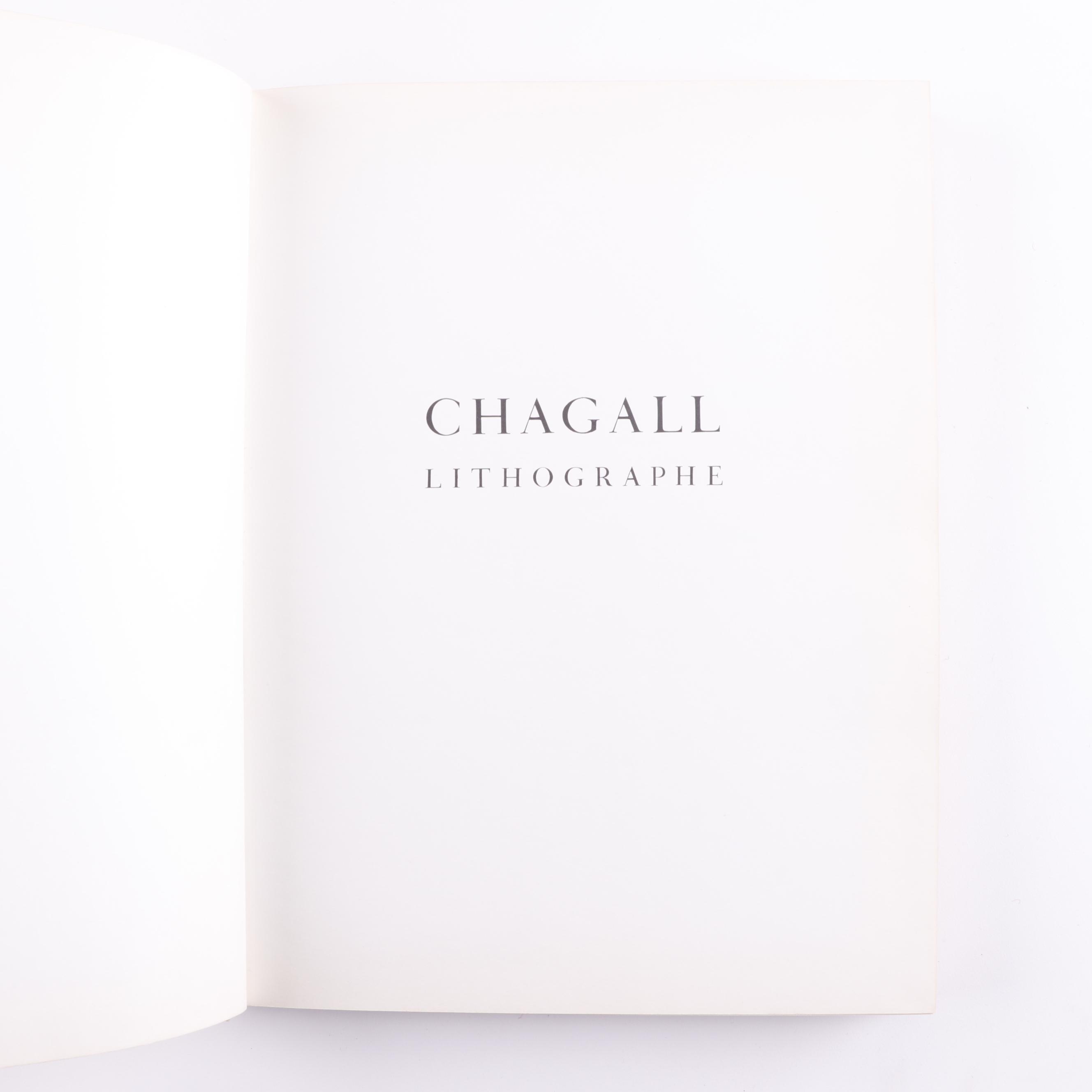 1960 First Edition "Chagall Lithographe" by Julien Cain