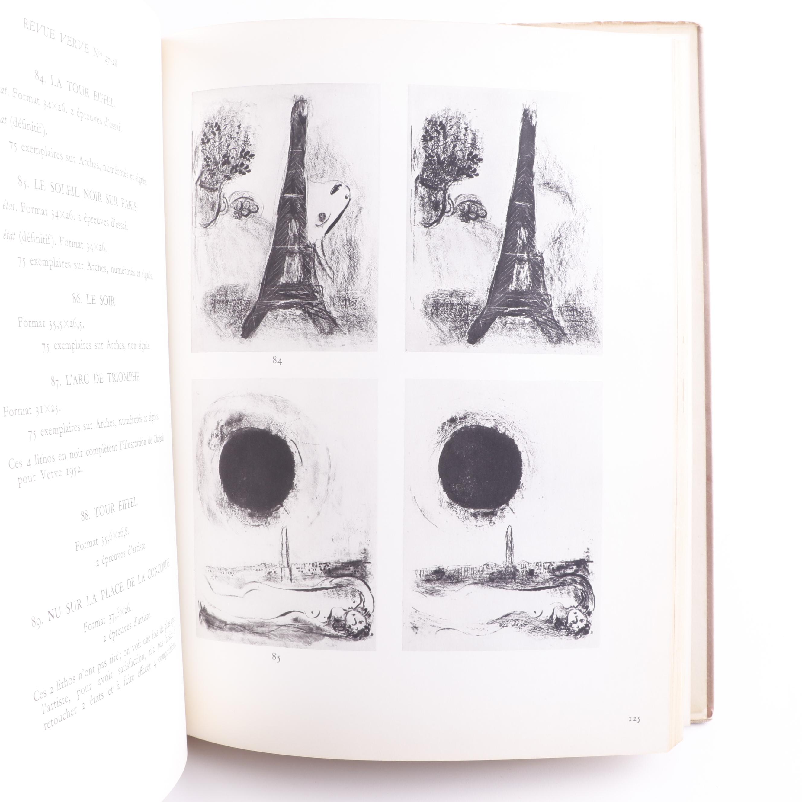 1960 First Edition "Chagall Lithographe" by Julien Cain