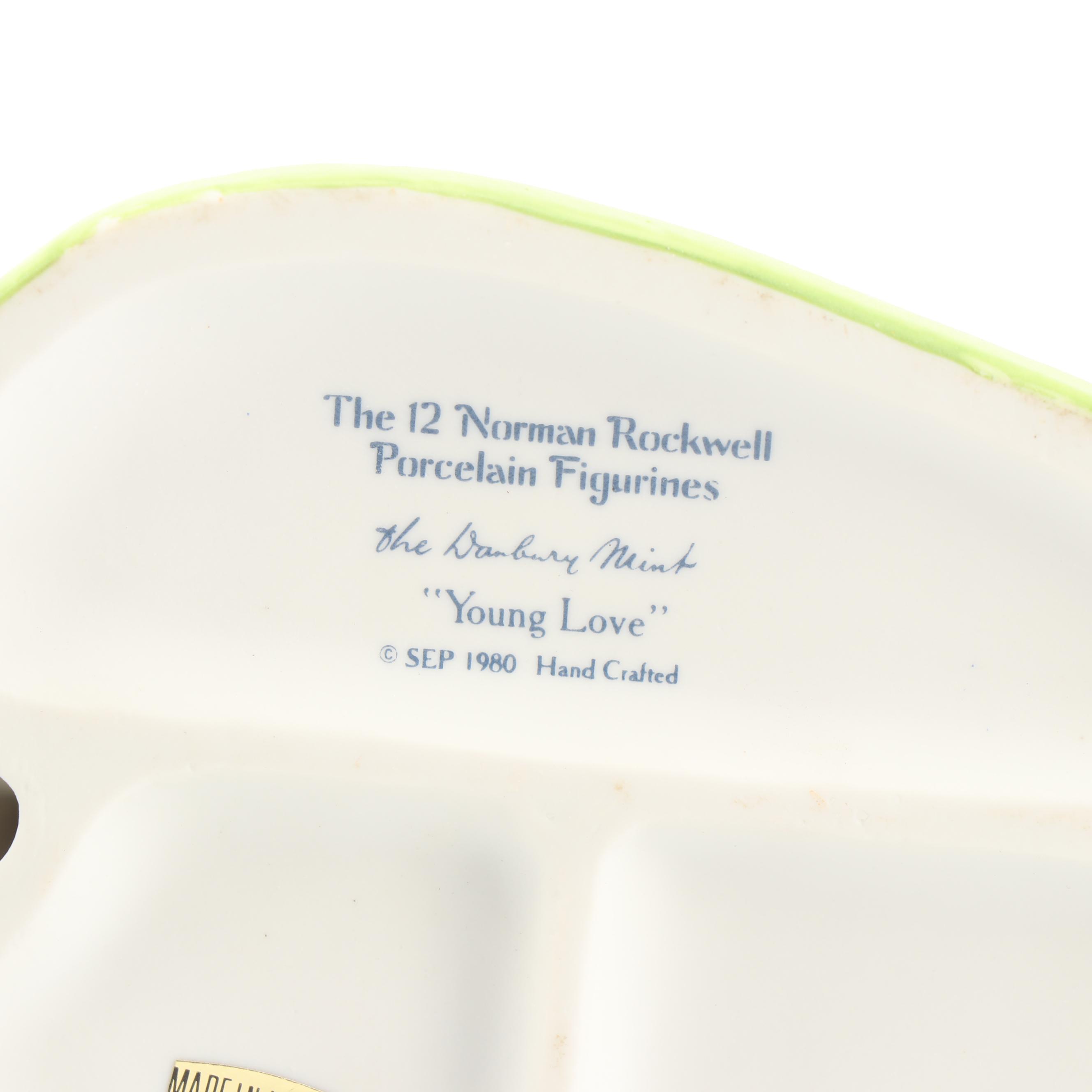 The Danbury Mint "The 12 Norman Rockwell Porcelain Figurines" Complete Set