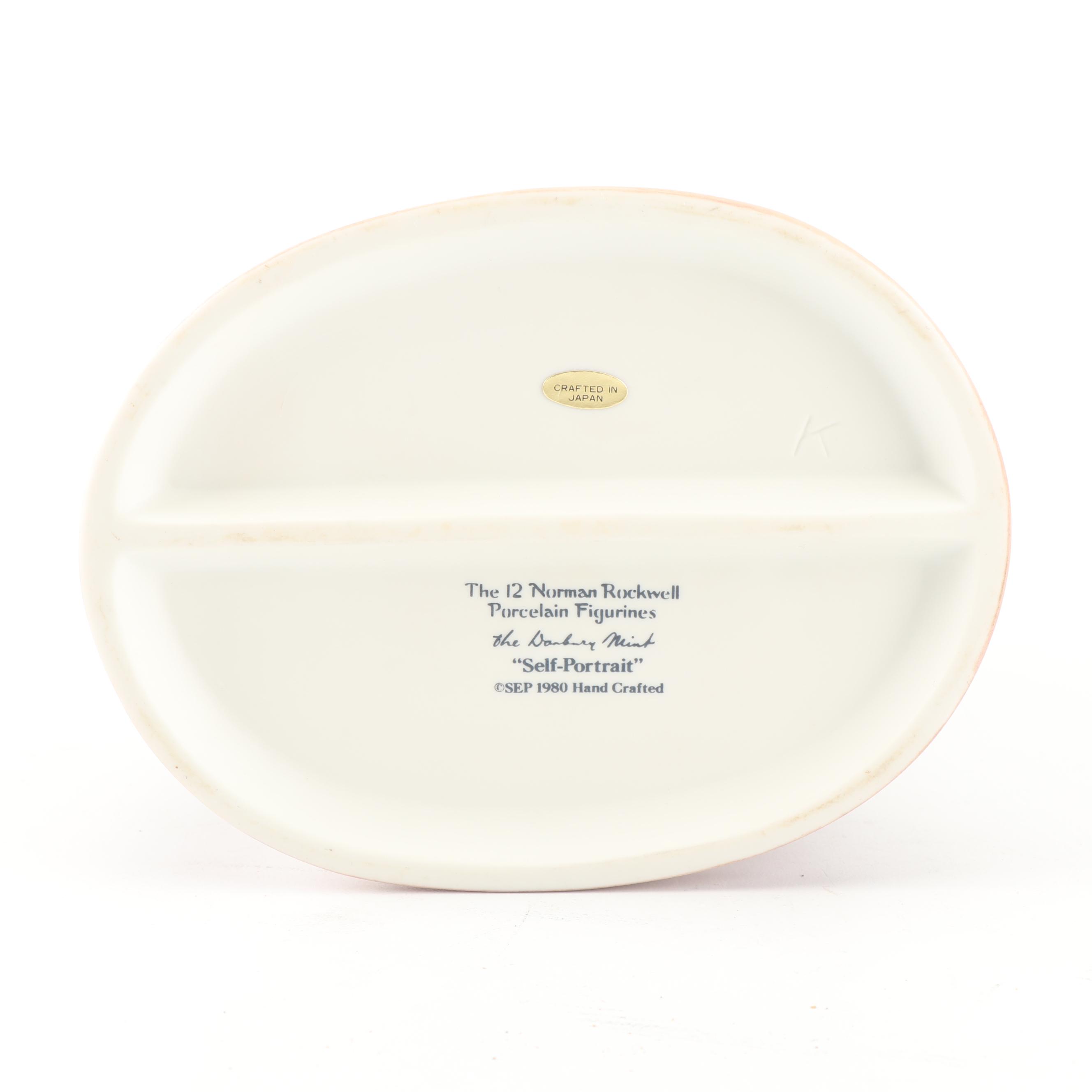 The Danbury Mint "The 12 Norman Rockwell Porcelain Figurines" Complete Set
