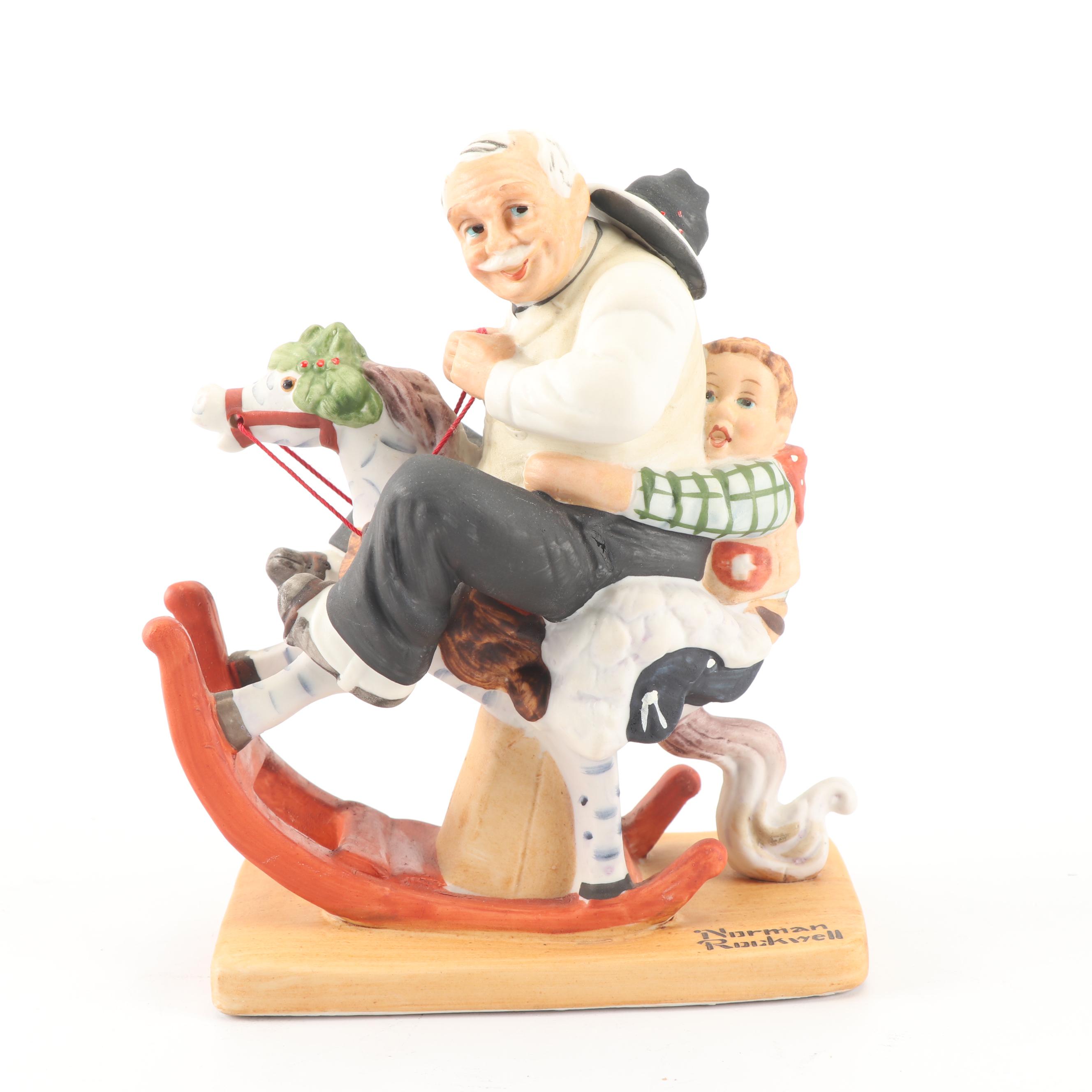 The Danbury Mint "The 12 Norman Rockwell Porcelain Figurines" Complete Set