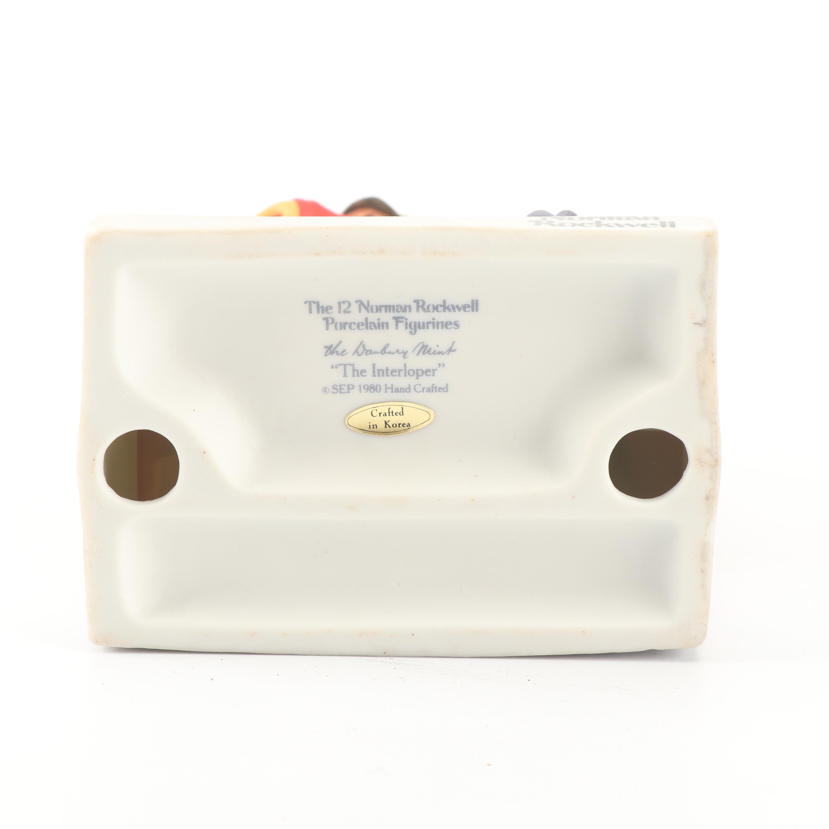 The Danbury Mint "The 12 Norman Rockwell Porcelain Figurines" Complete Set