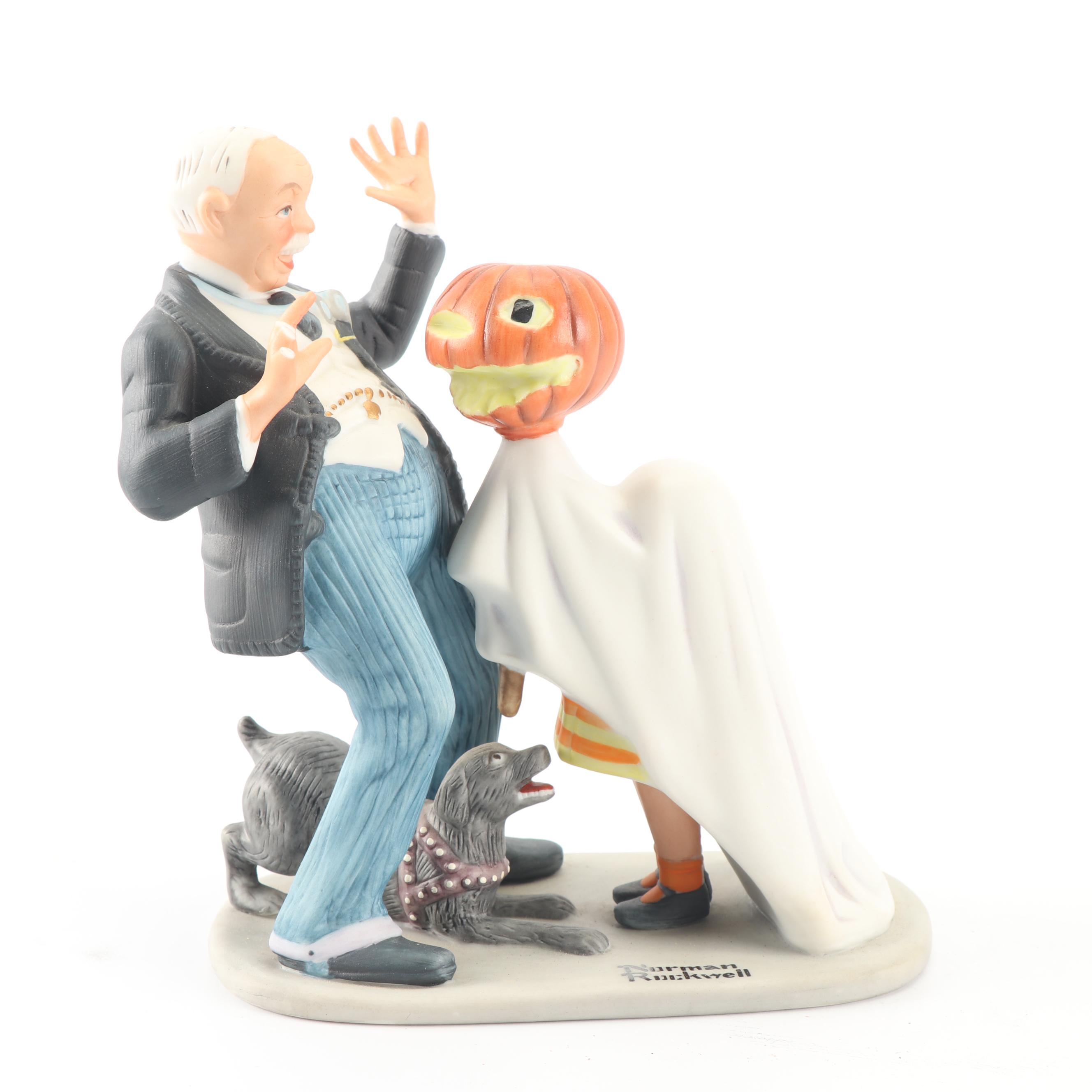 The Danbury Mint "The 12 Norman Rockwell Porcelain Figurines" Complete Set