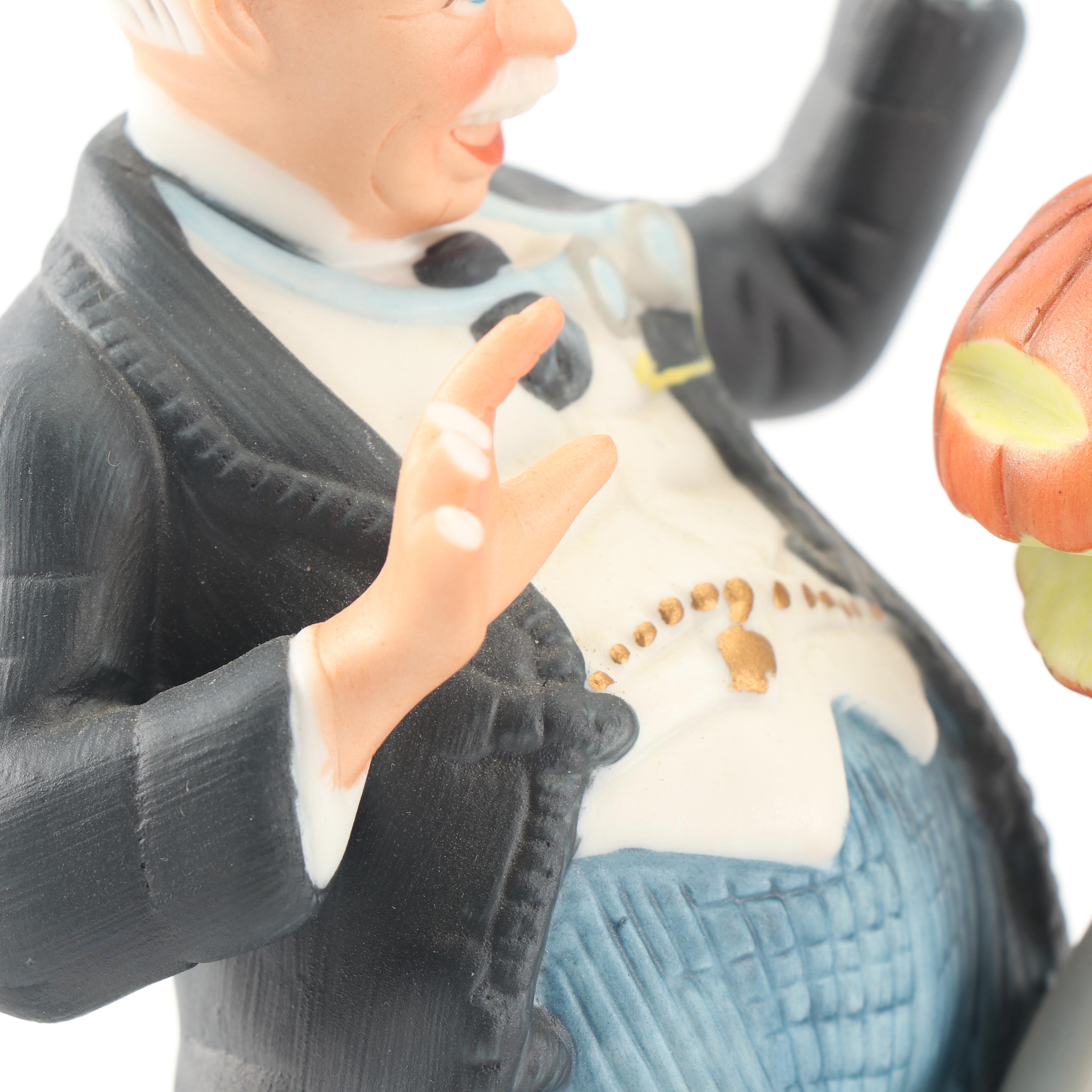 The Danbury Mint "The 12 Norman Rockwell Porcelain Figurines" Complete Set