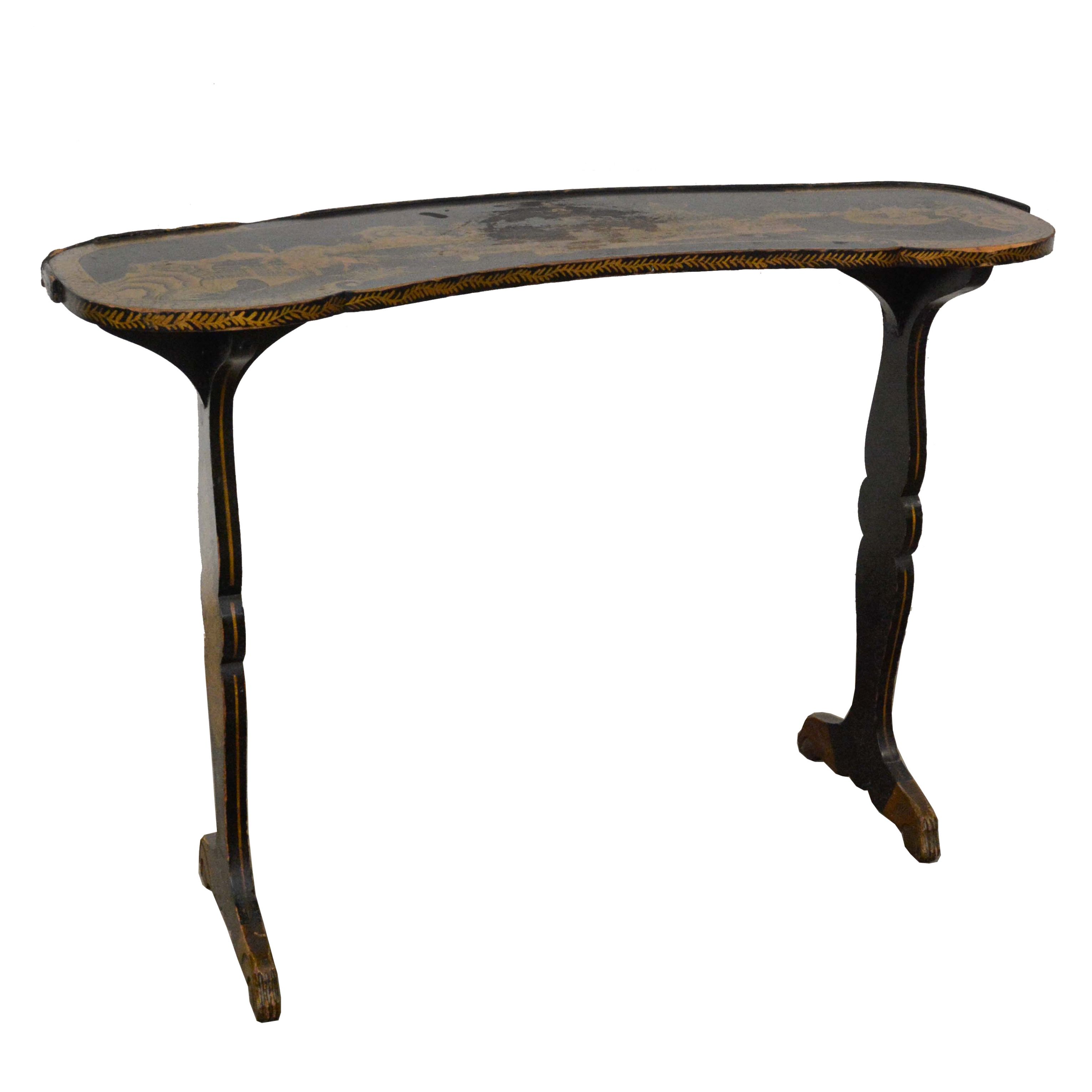 Chinese Painted Wood Console Table, Early 20th Century