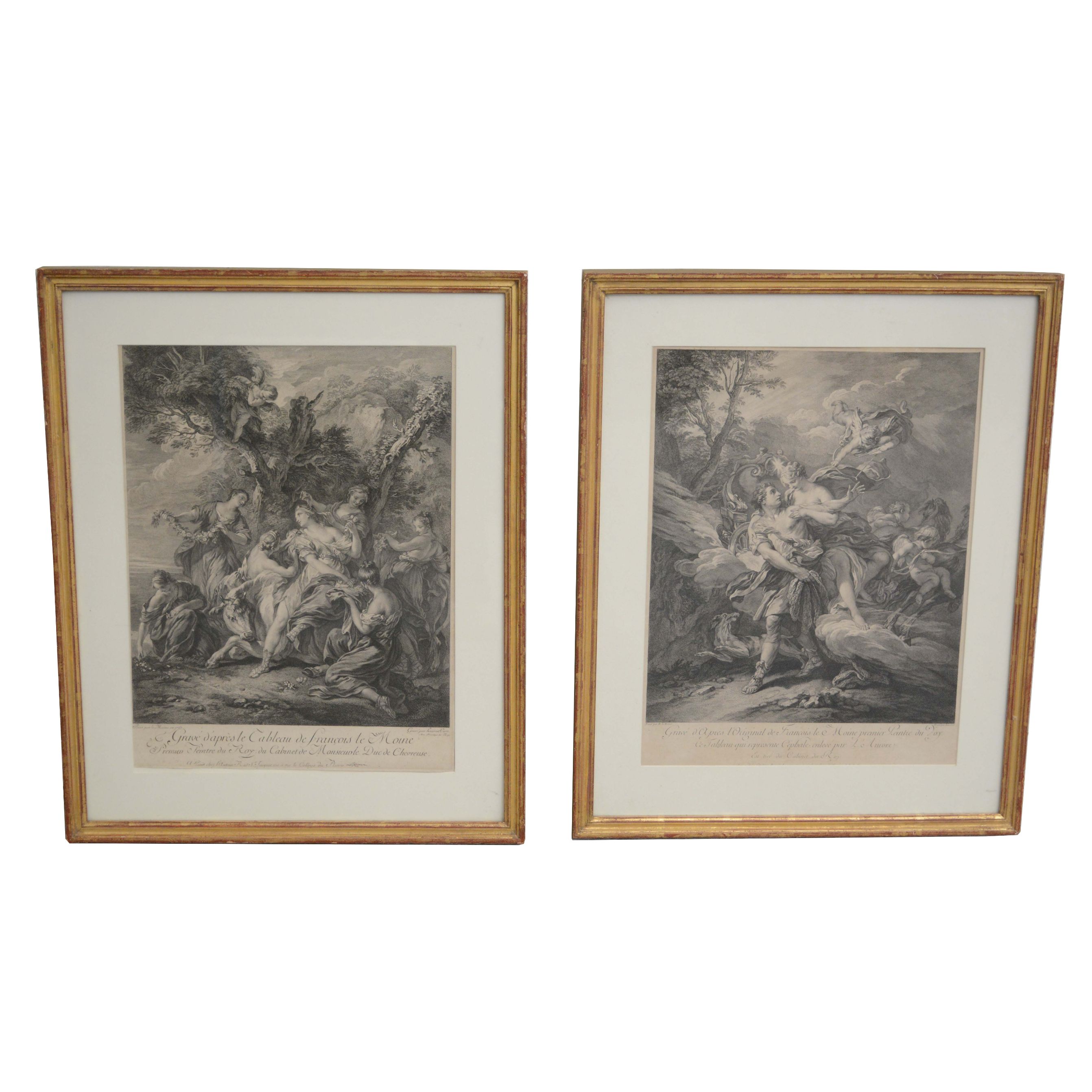 Engravings After Laurent Cars Featuring "Céphale enlevé par L'Aurore"