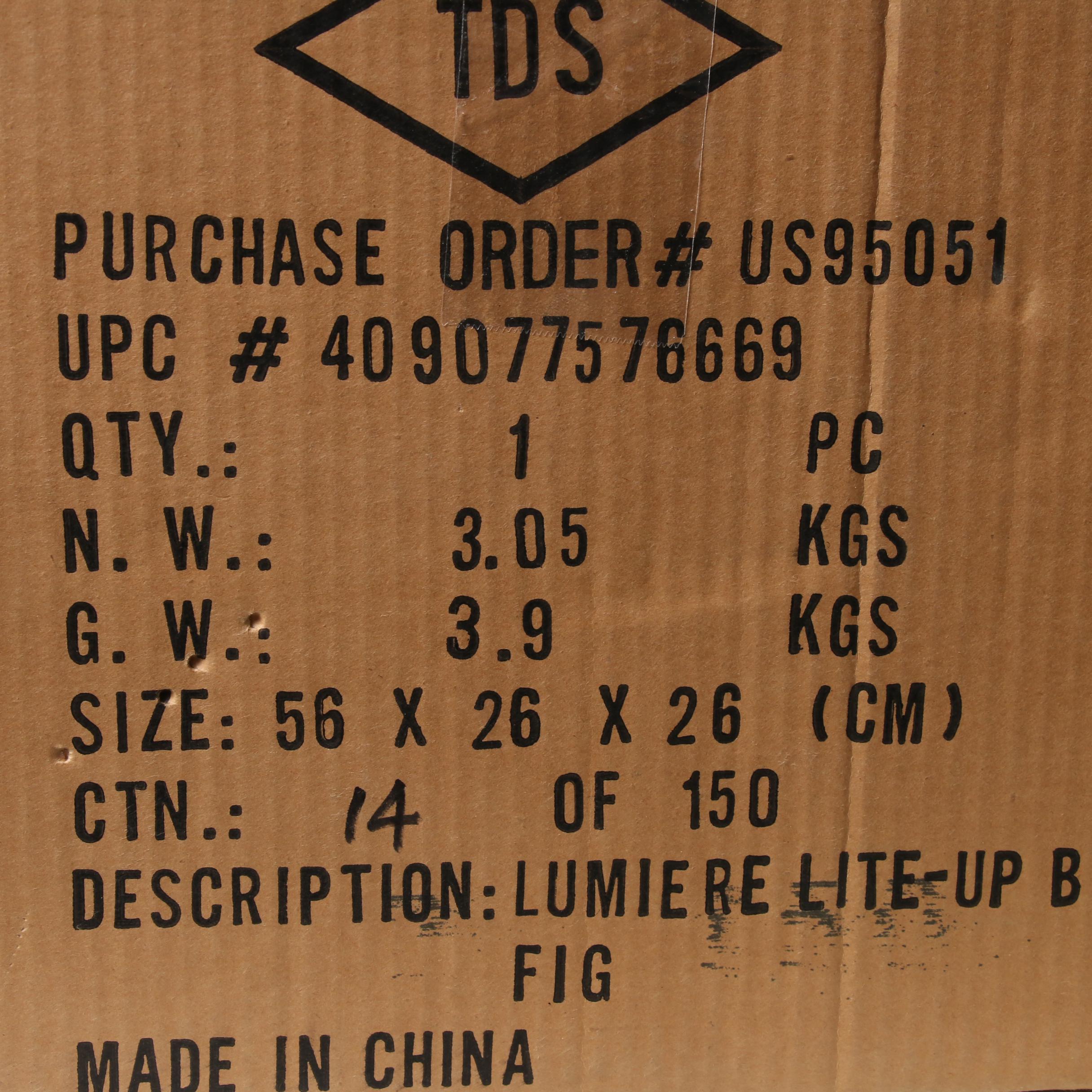 Limited Edition Lighted "Lumiere" Big Figure