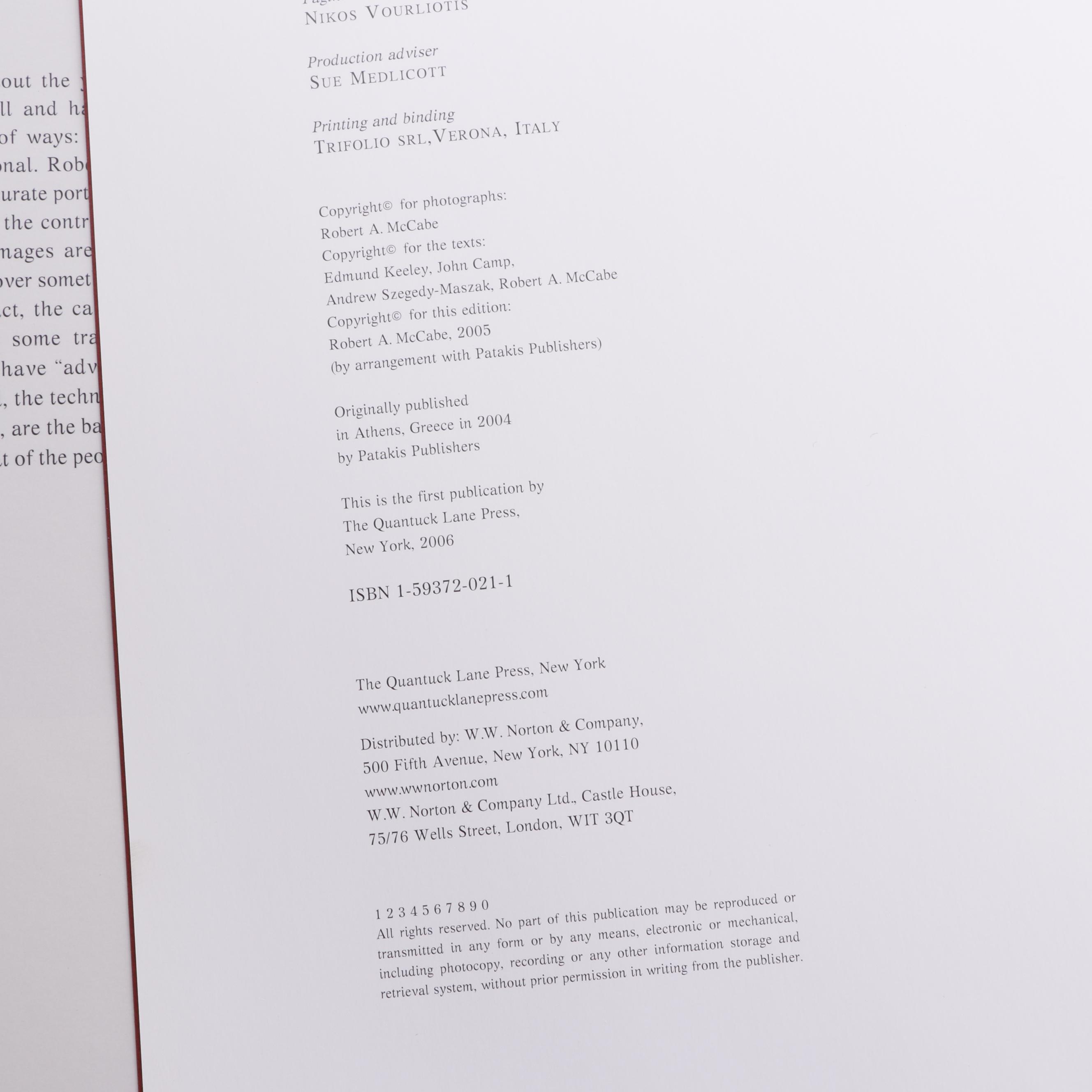 2005 "Greece: Images of an Enchanted Land" and Other Photography and Art Books