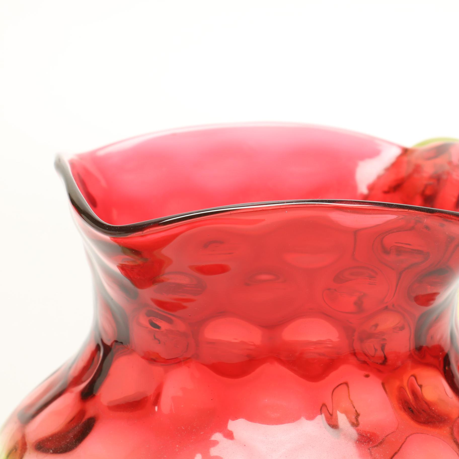 Hobbs Brockunier "Rubina Verde" Glassware