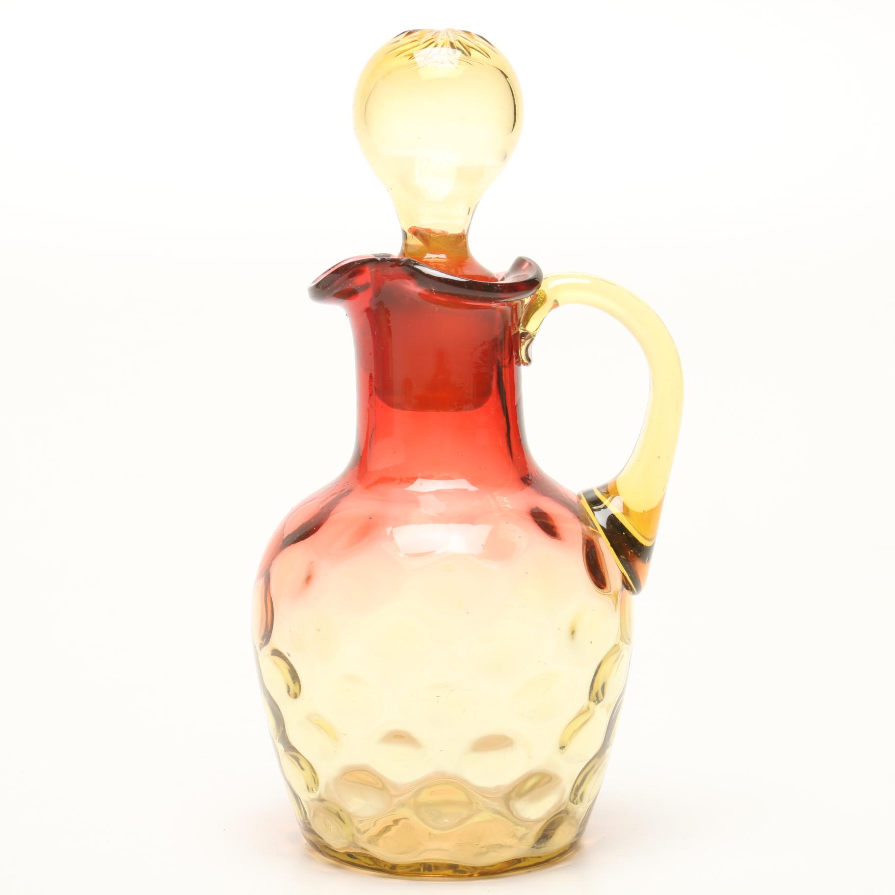 Hobbs Brockunier "Rubina Verde" Glassware