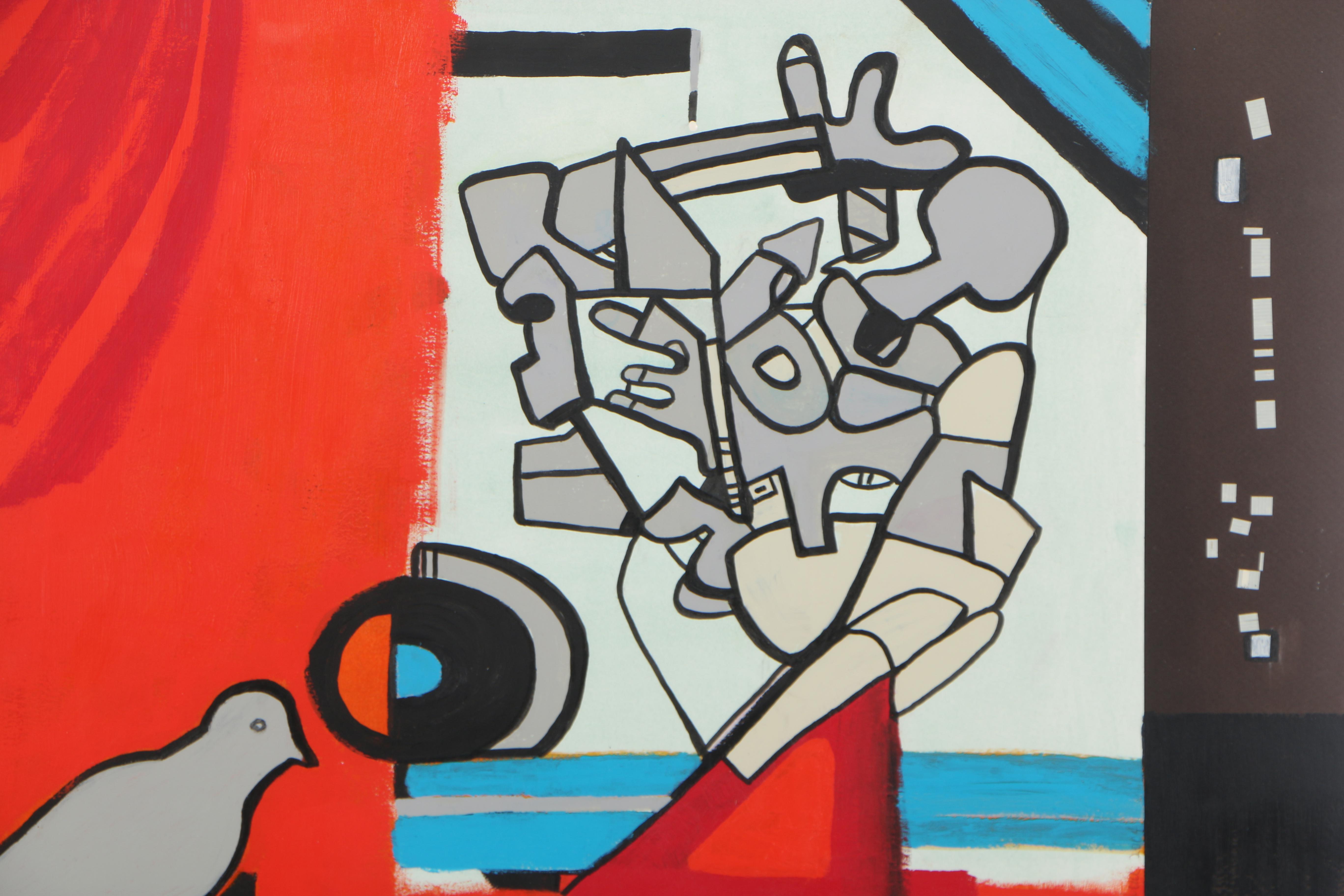 Valentine Szybko Mixed Media Painting