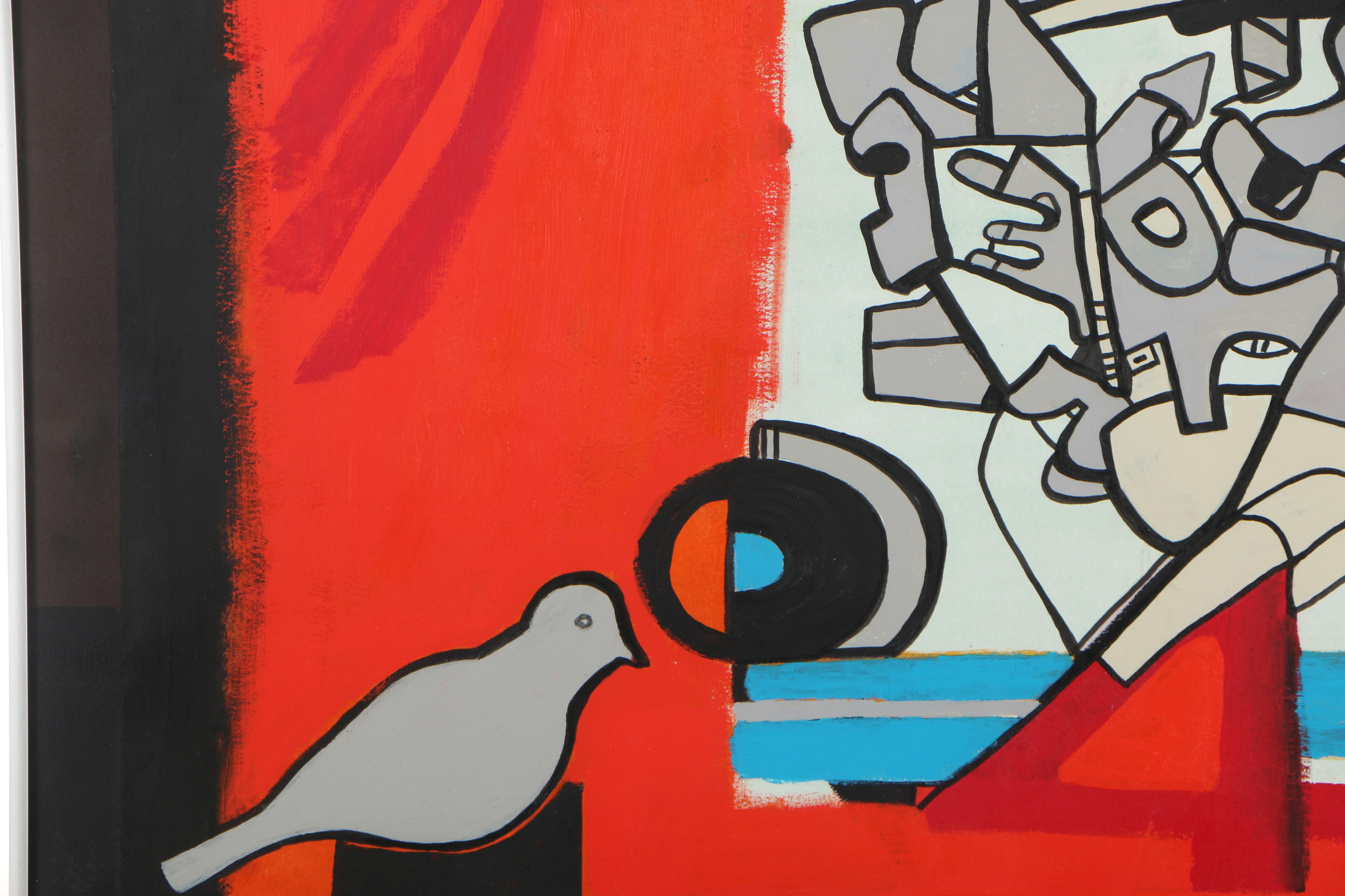 Valentine Szybko Mixed Media Painting