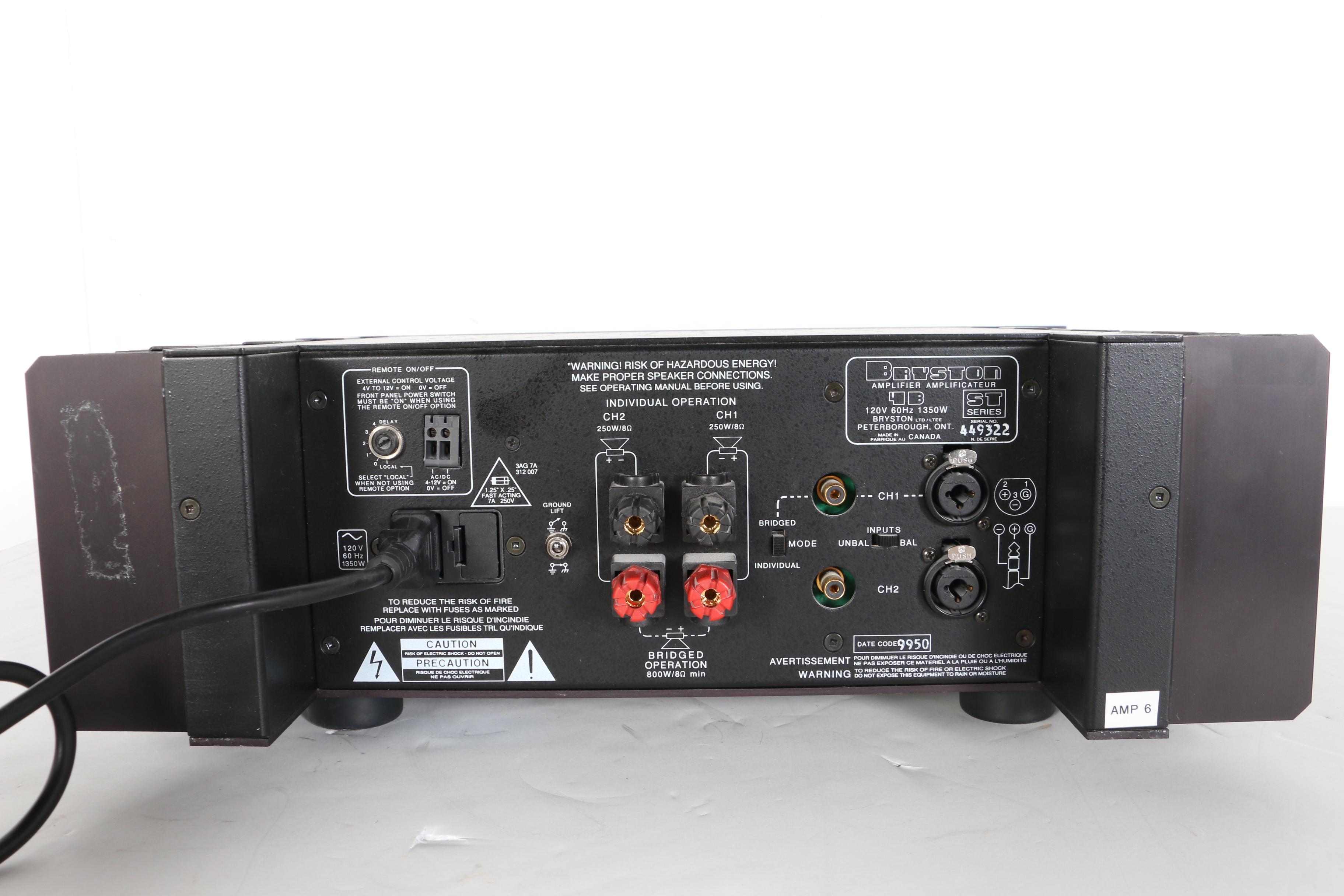 Bryston 4B ST Series Stereo Power Amplifier