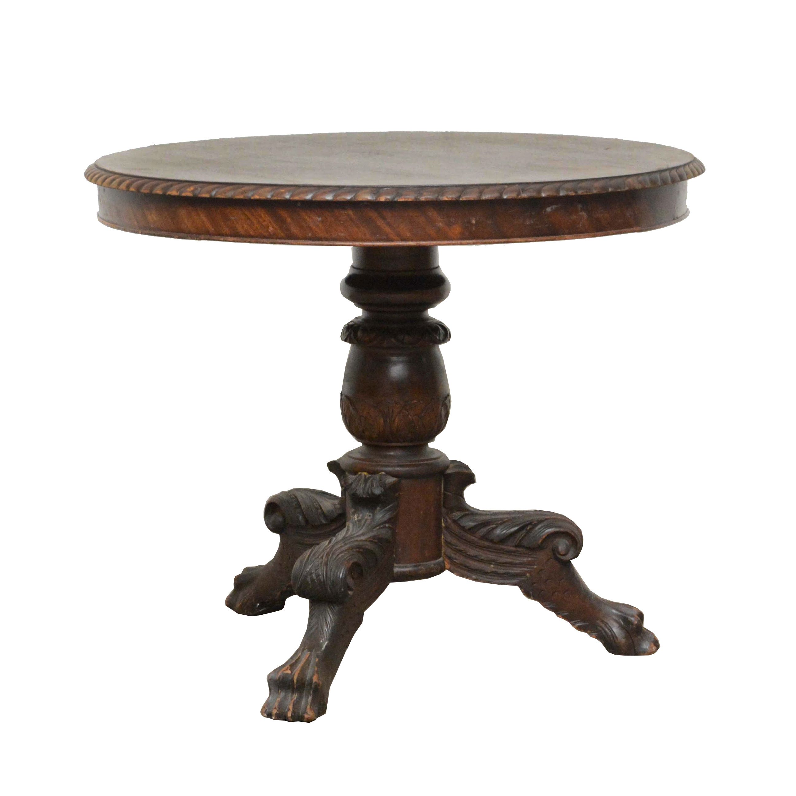 Classical Mahogany Circular Breakfast Table, Circa 1830
