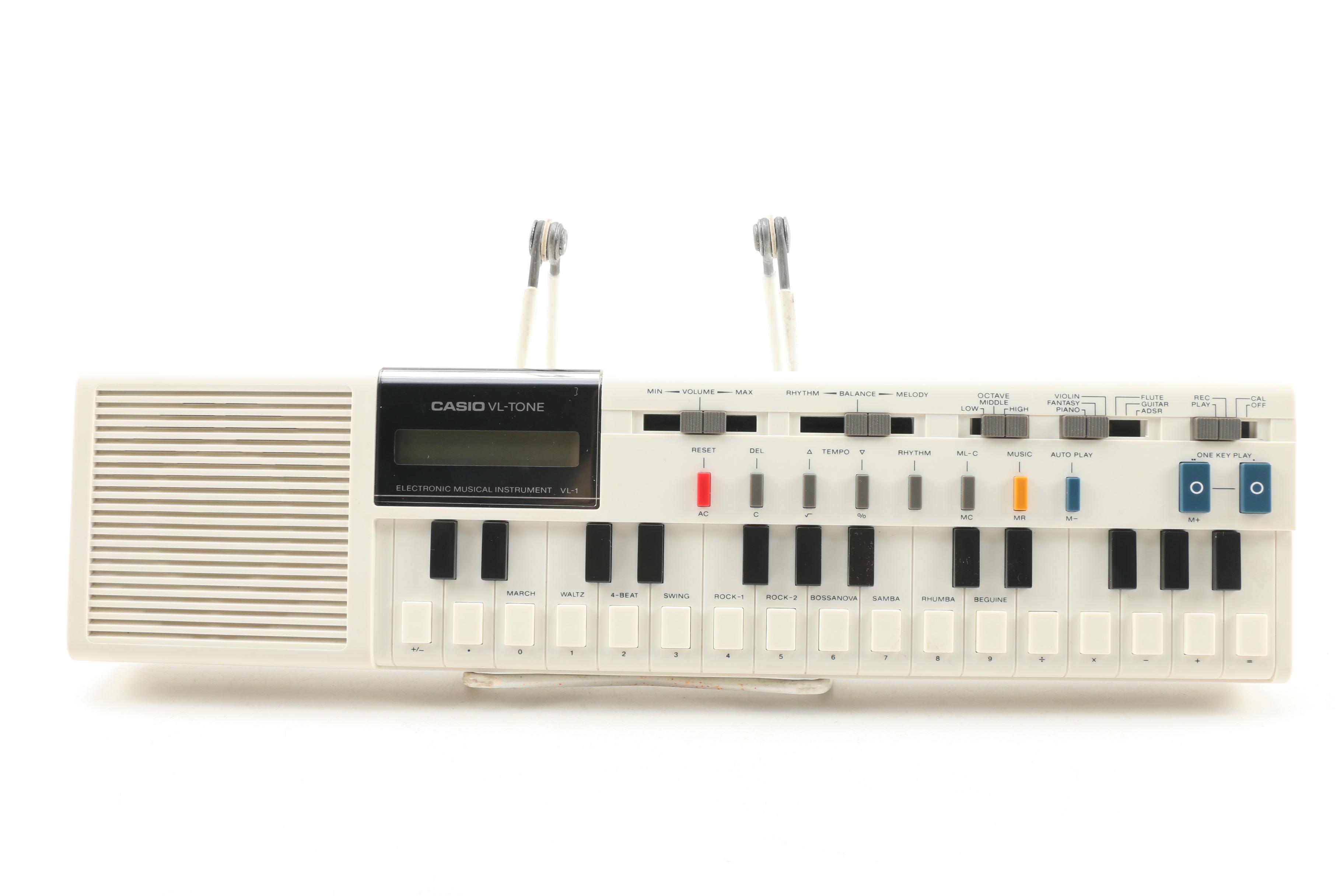 Casio VL-Tone 1 Digital Synthesizer and Calculator, circa 1980s