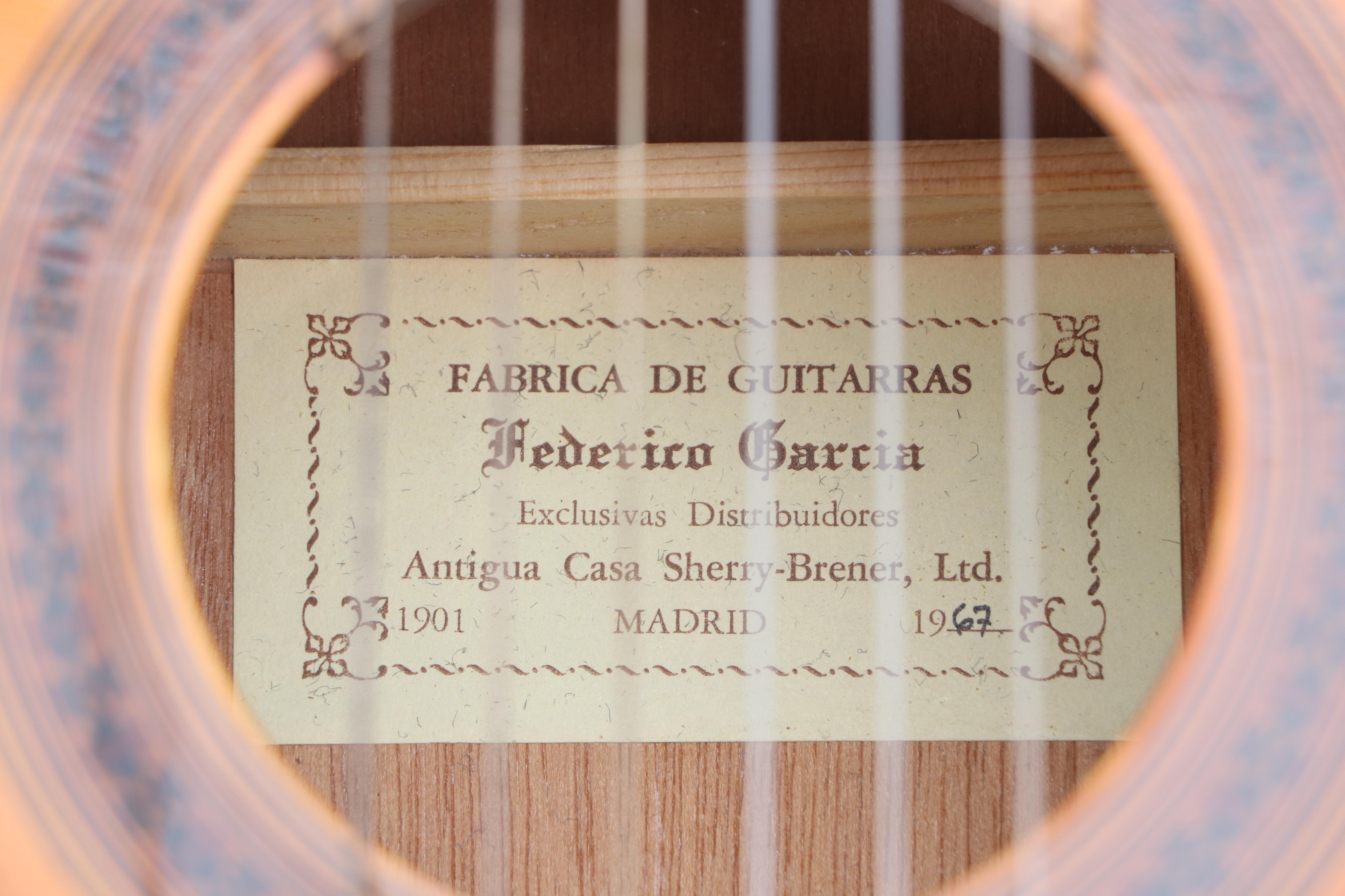 1967 Frederico Garcia Spanish Classical Guitar