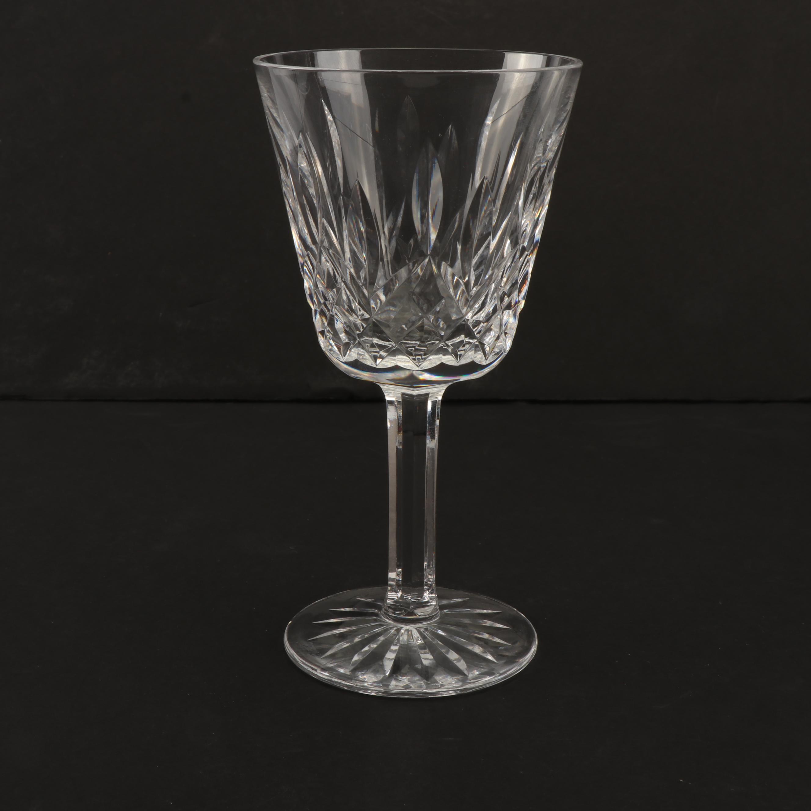 Waterford Crystal "Lismore" Claret Wine Glasses