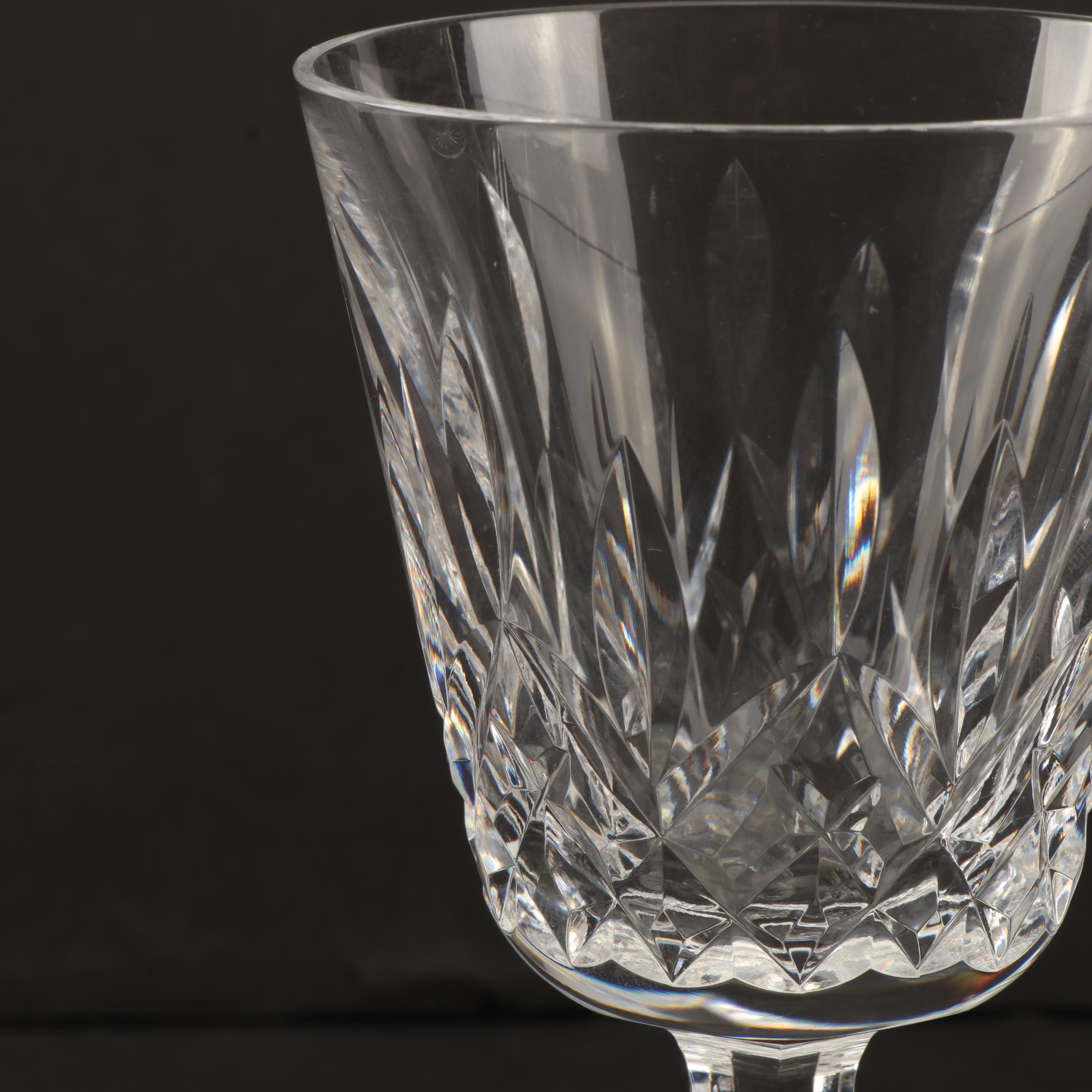 Waterford Crystal "Lismore" Claret Wine Glasses