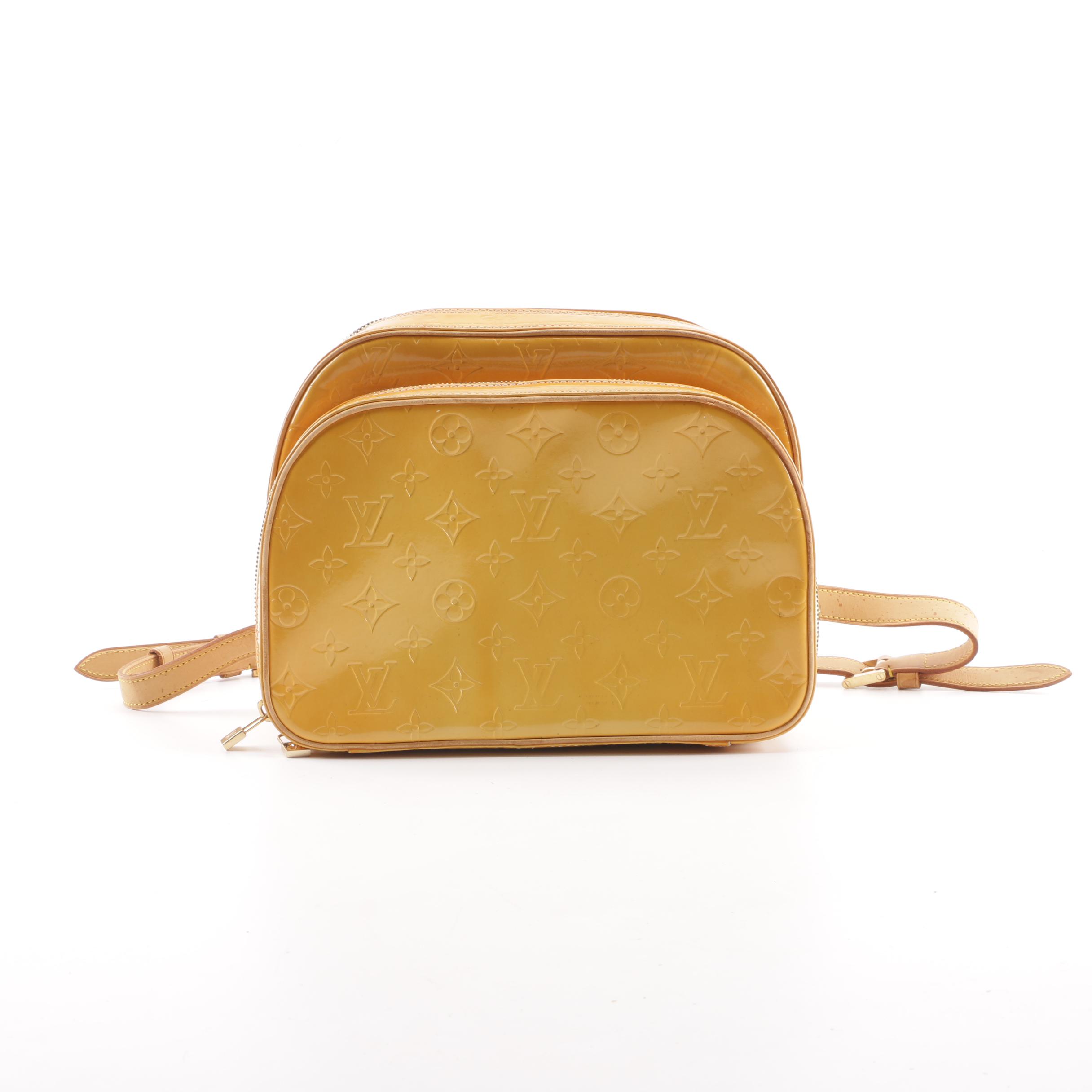1999 Louis Vuitton Paris Mango Vernis Leather Murray Backpack