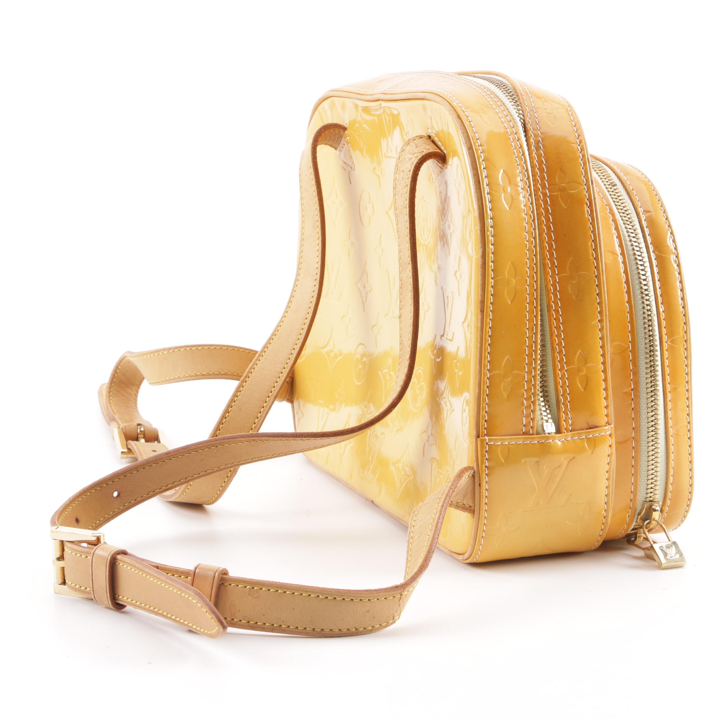 1999 Louis Vuitton Paris Mango Vernis Leather Murray Backpack