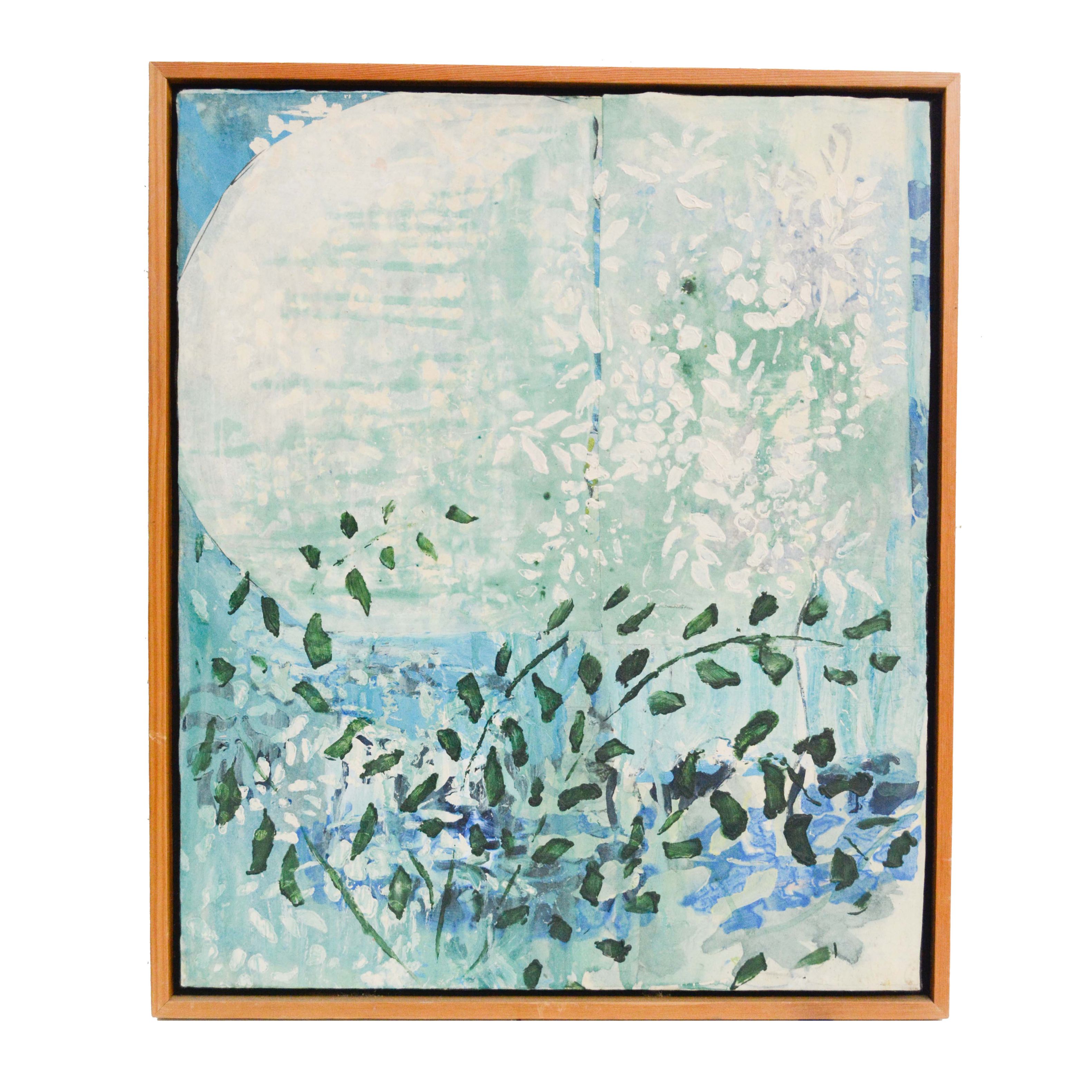 Mira Lehr Acrylic Painting "Blue Moon 1"