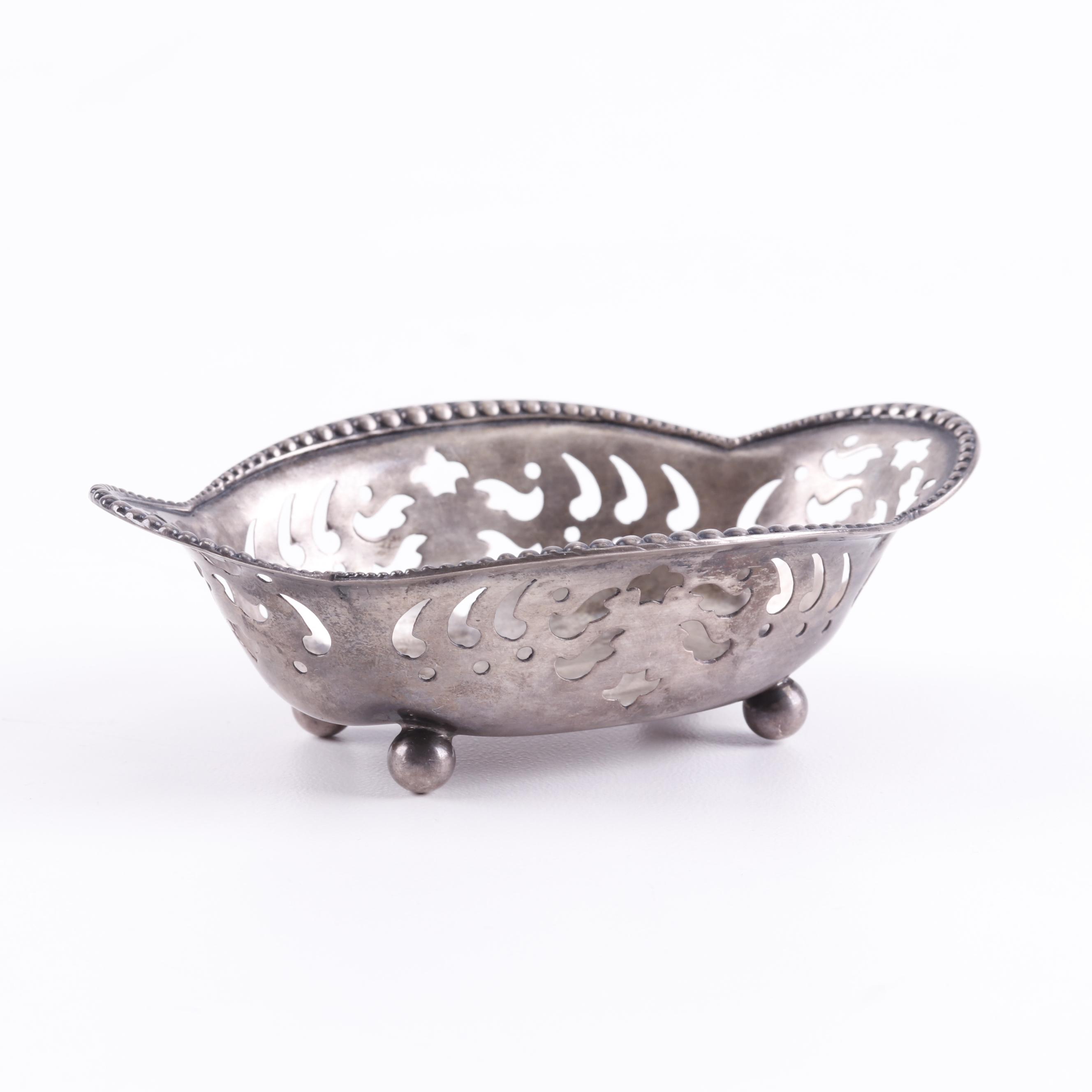 Tiffany & Co. Sterling Silver Pierced Nut Dish, Early 20th Century