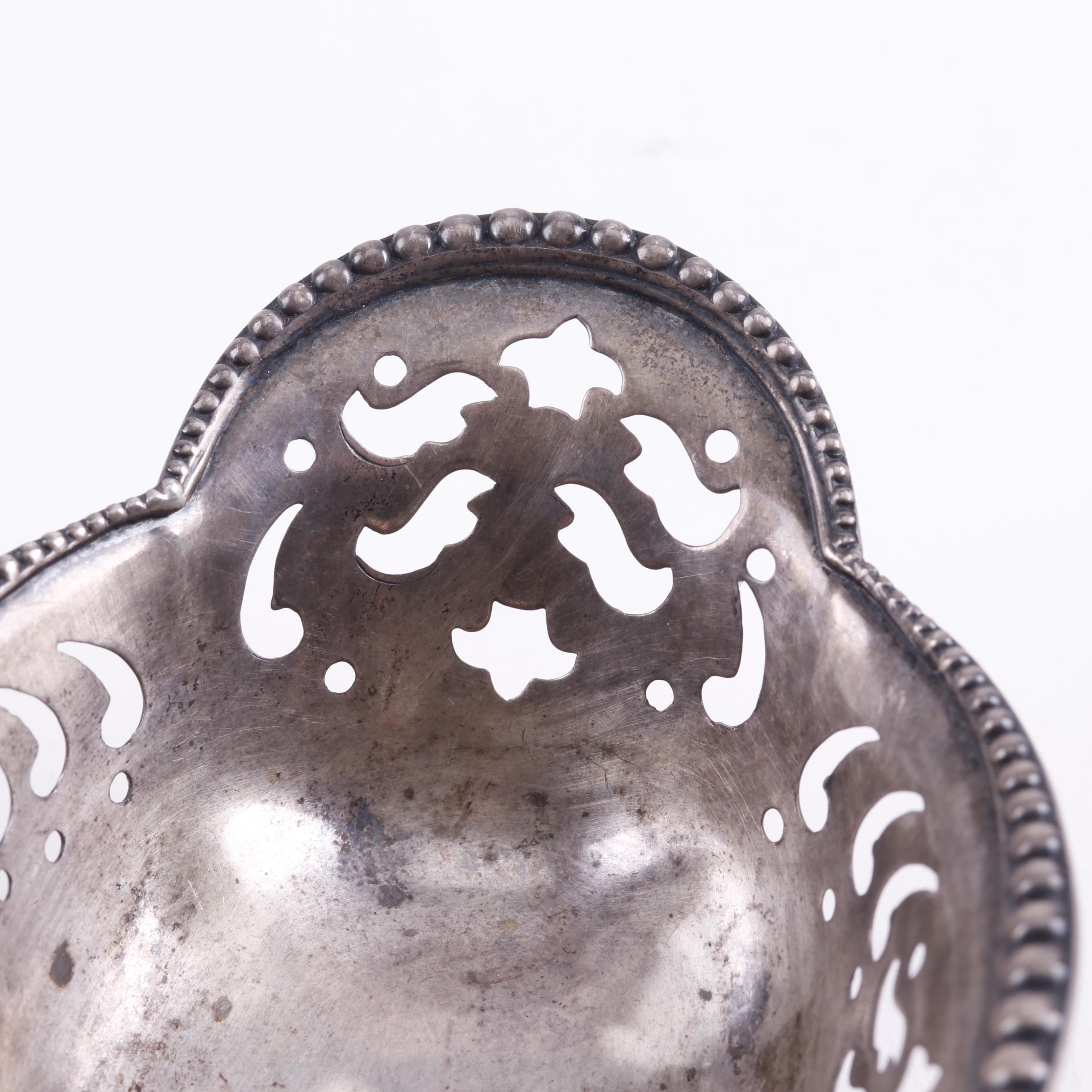 Tiffany & Co. Sterling Silver Pierced Nut Dish, Early 20th Century
