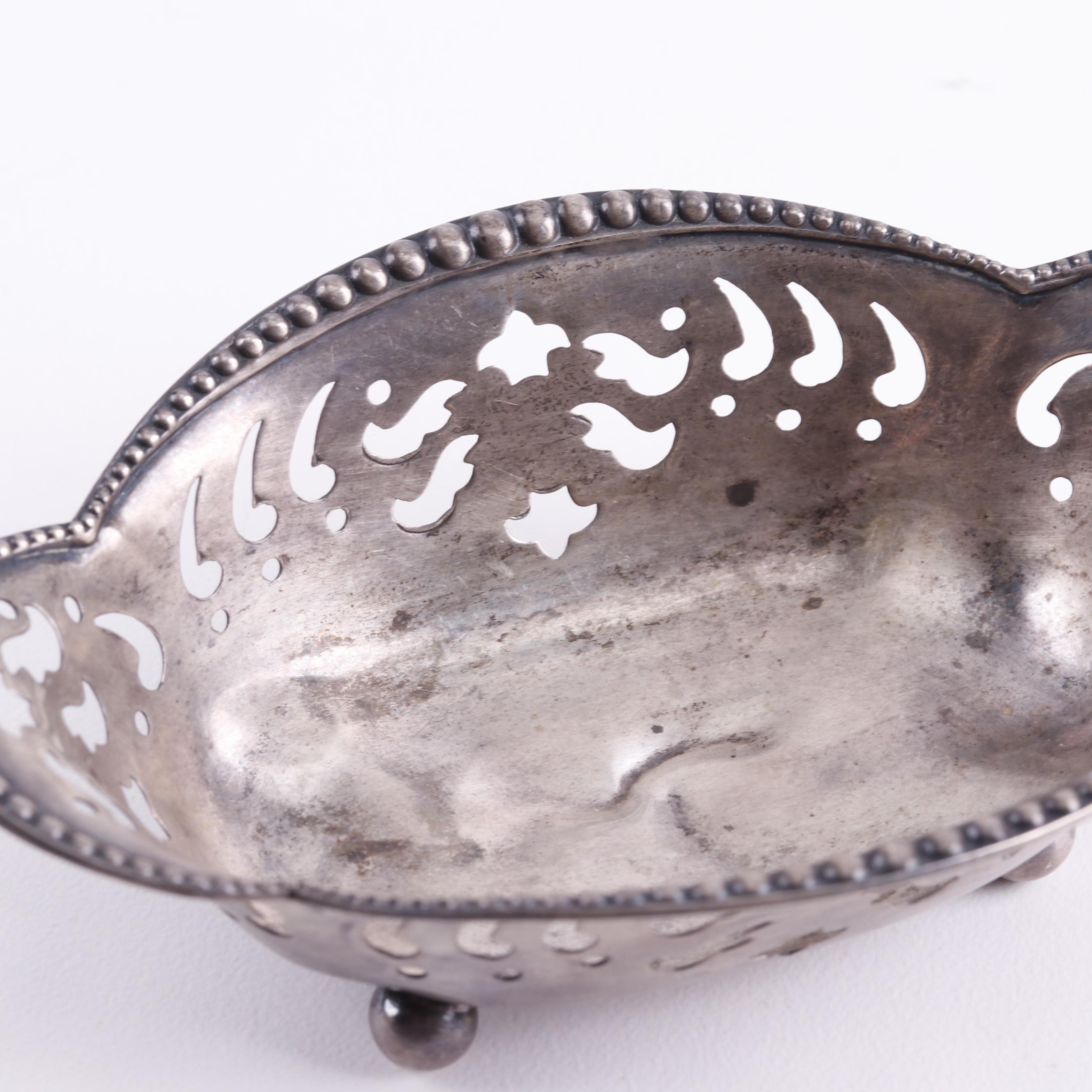 Tiffany & Co. Sterling Silver Pierced Nut Dish, Early 20th Century