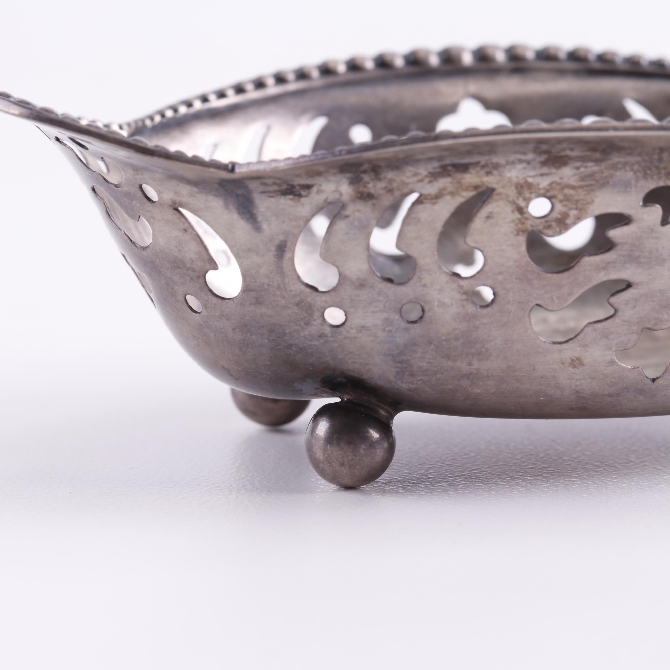 Tiffany & Co. Sterling Silver Pierced Nut Dish, Early 20th Century