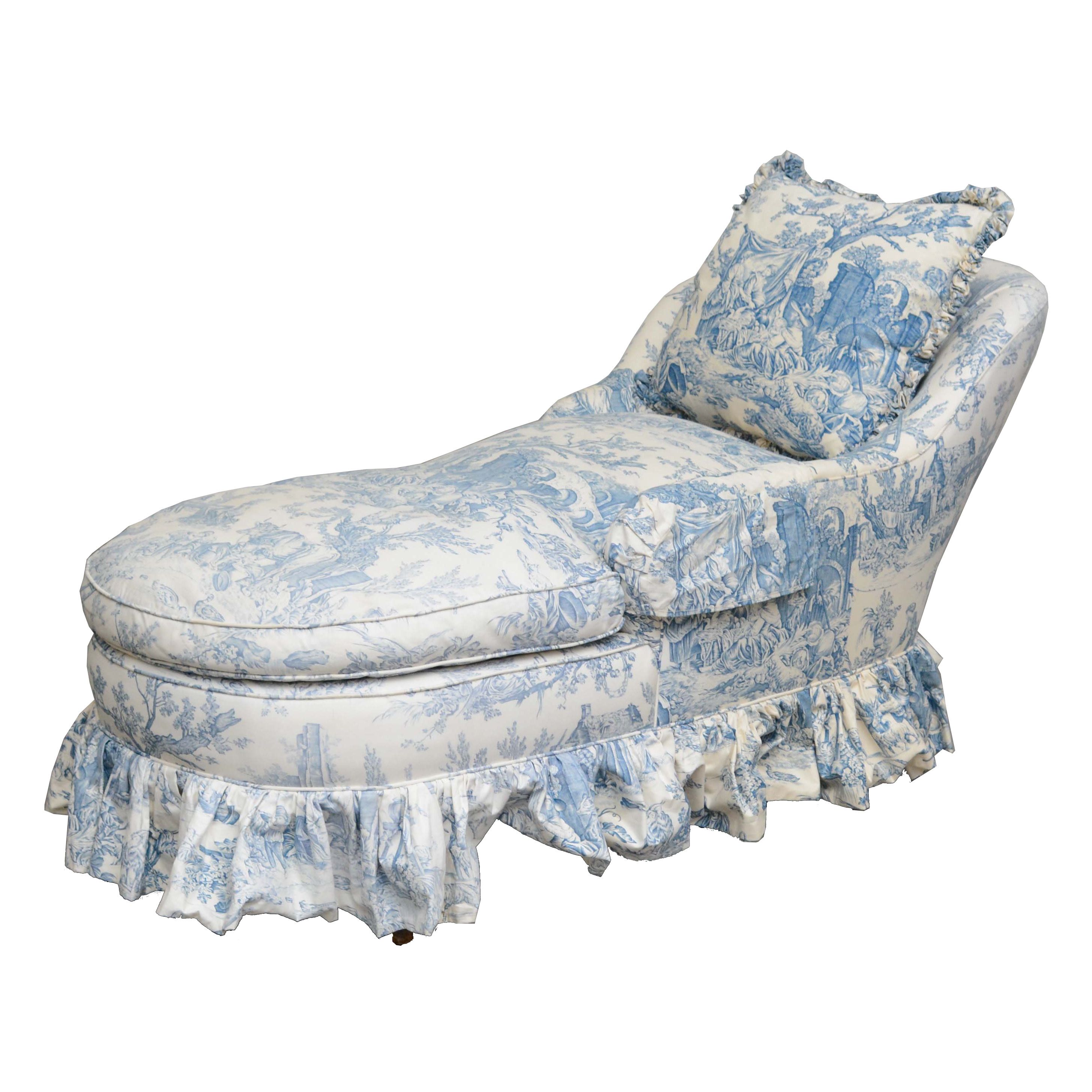 Upholstered Chaise Lounge, 20th Century