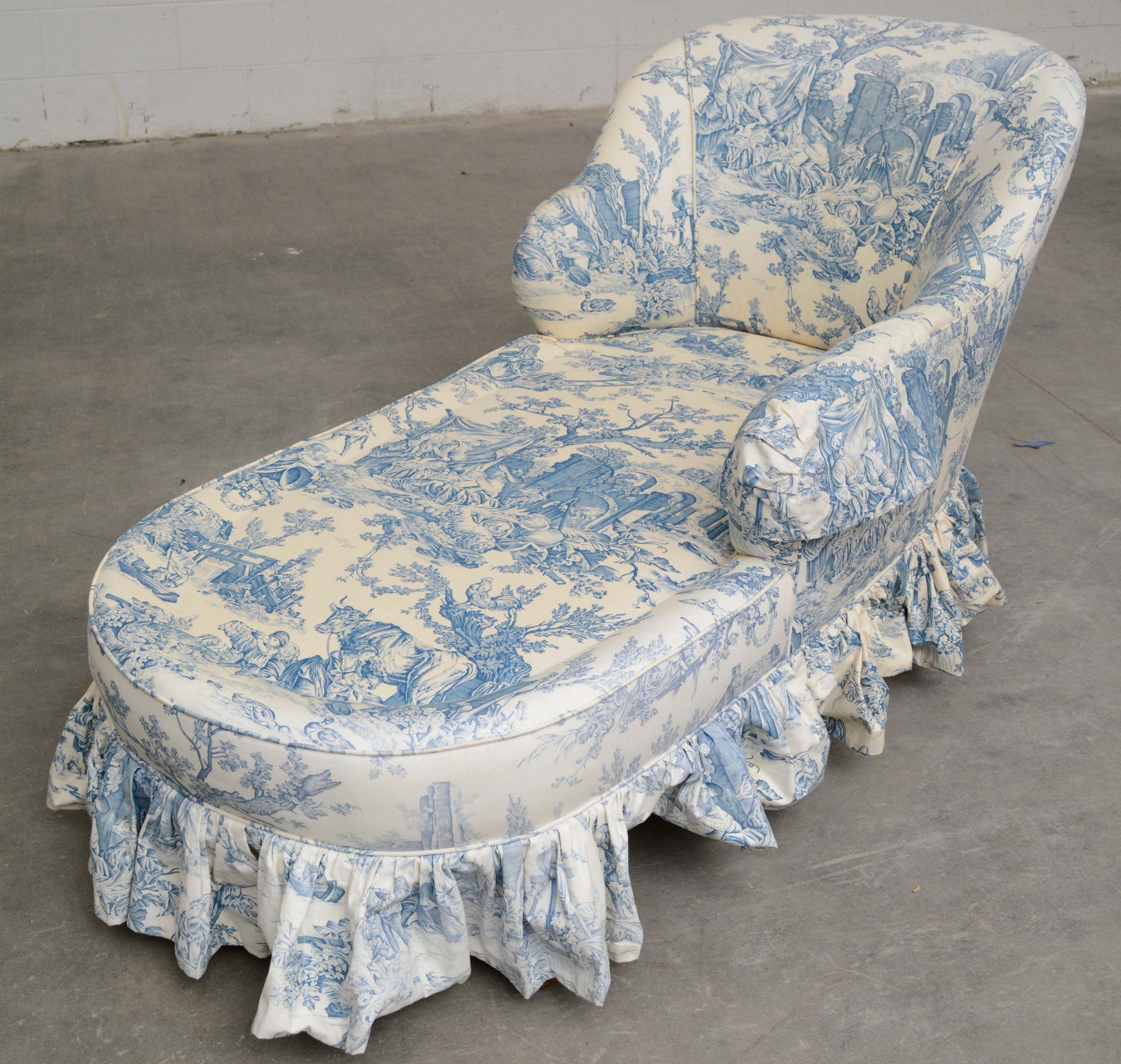 Upholstered Chaise Lounge, 20th Century