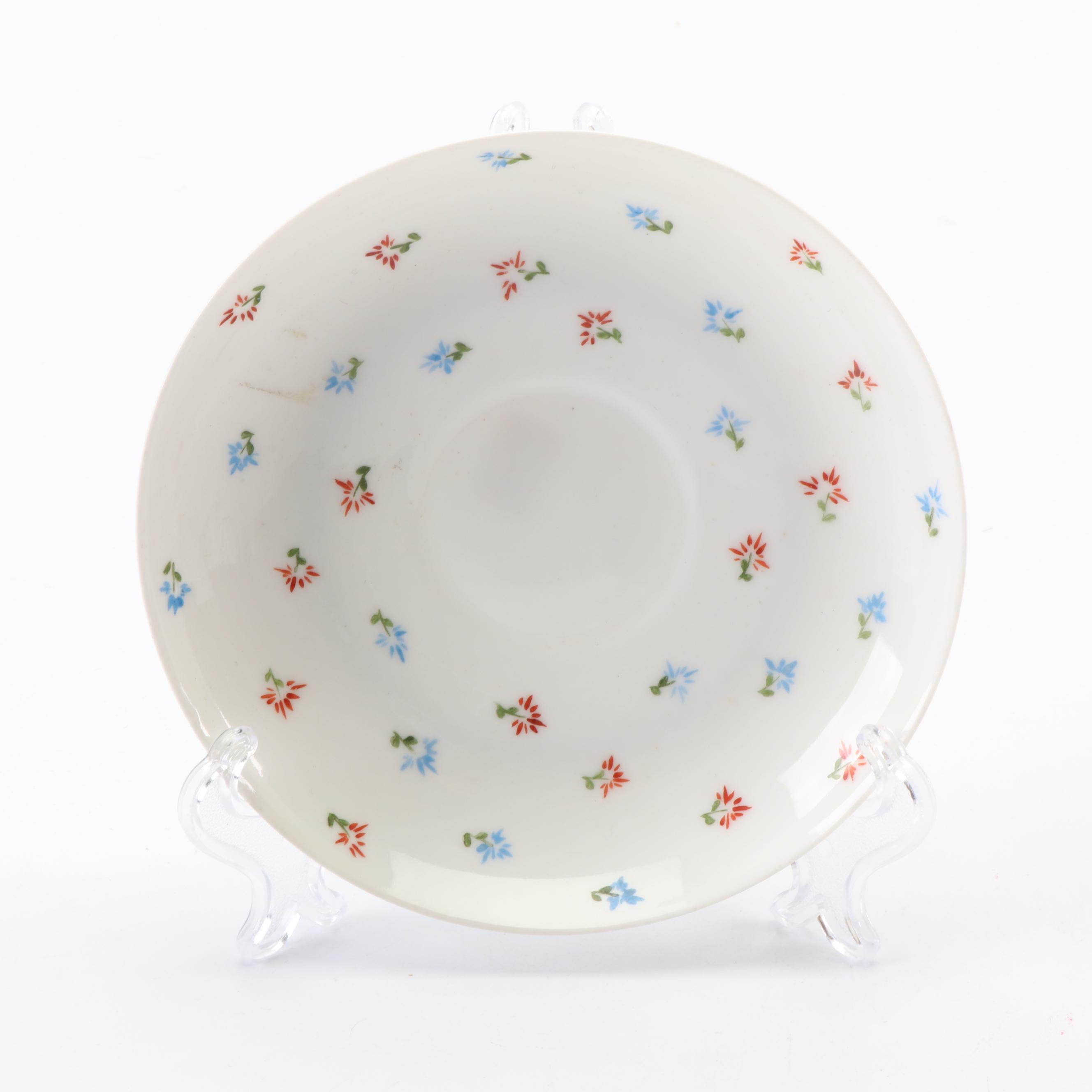 Charles Field Haviland Porcelain Bouillon Soup Cups and Saucers, circa 1868-91