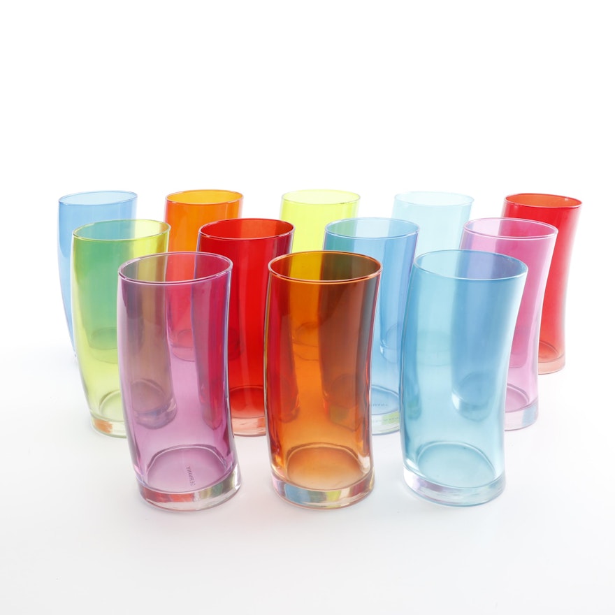Colorful German Glass Tumblers