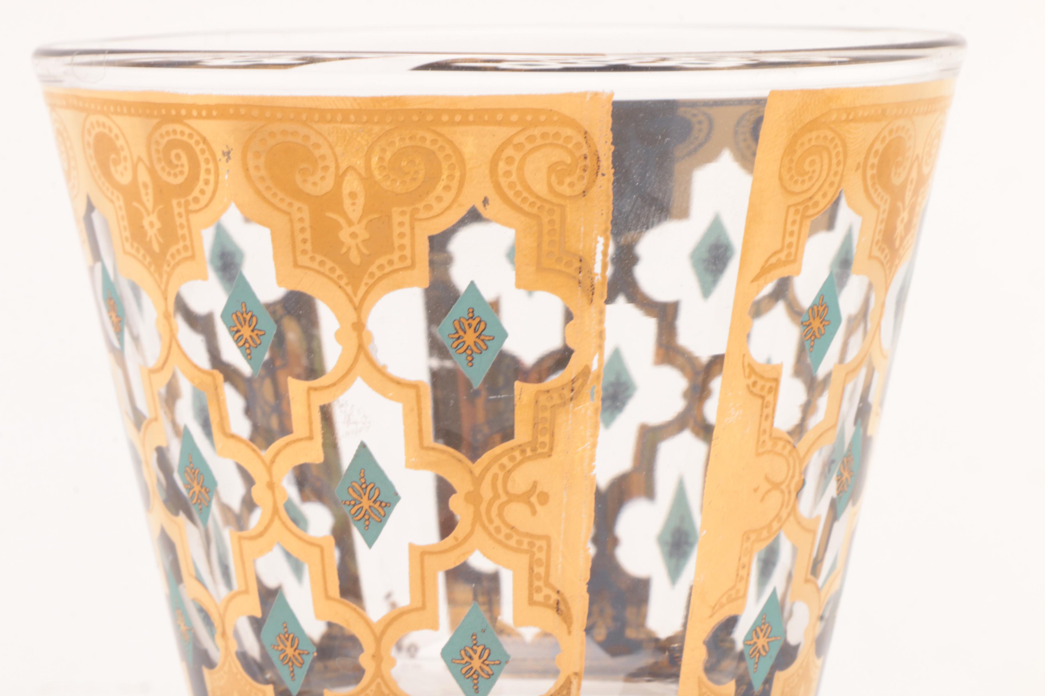 Culver Glass "Seville" Pattern Old Fashion Glassware Set