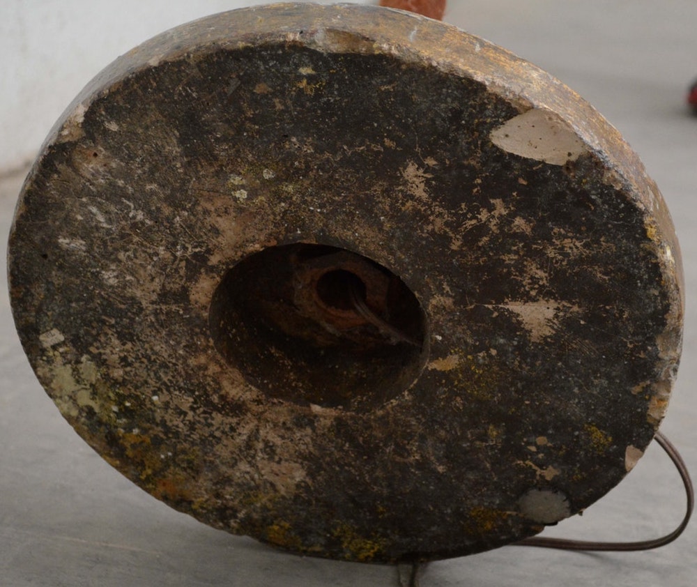 Antique Velvet Wrapped Acanthus Motif Five Light Standards