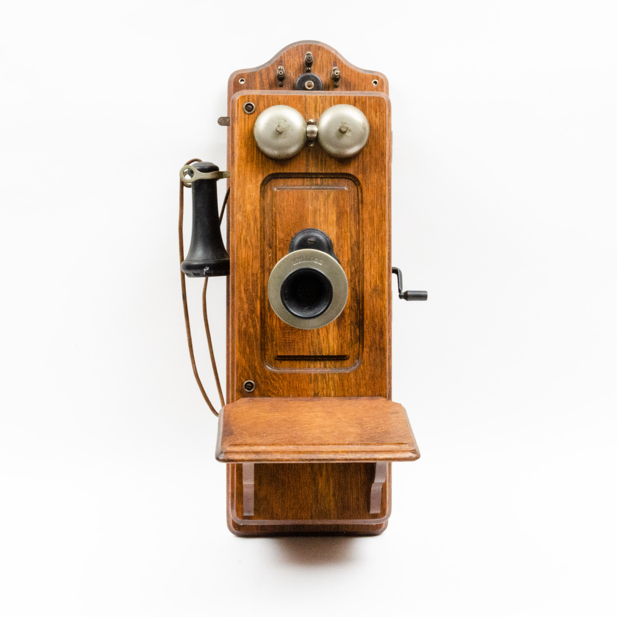 Antique Kellogg Hand-Crank Wall Phone