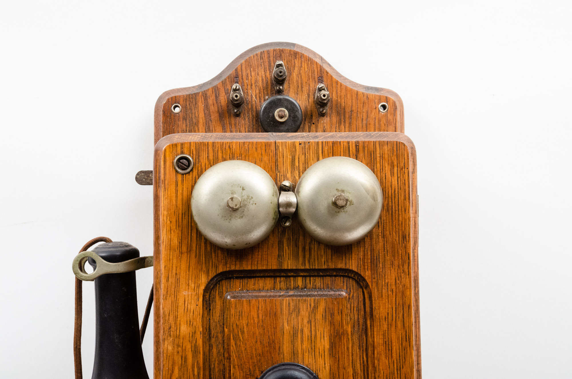 Antique Kellogg Hand-Crank Wall Phone