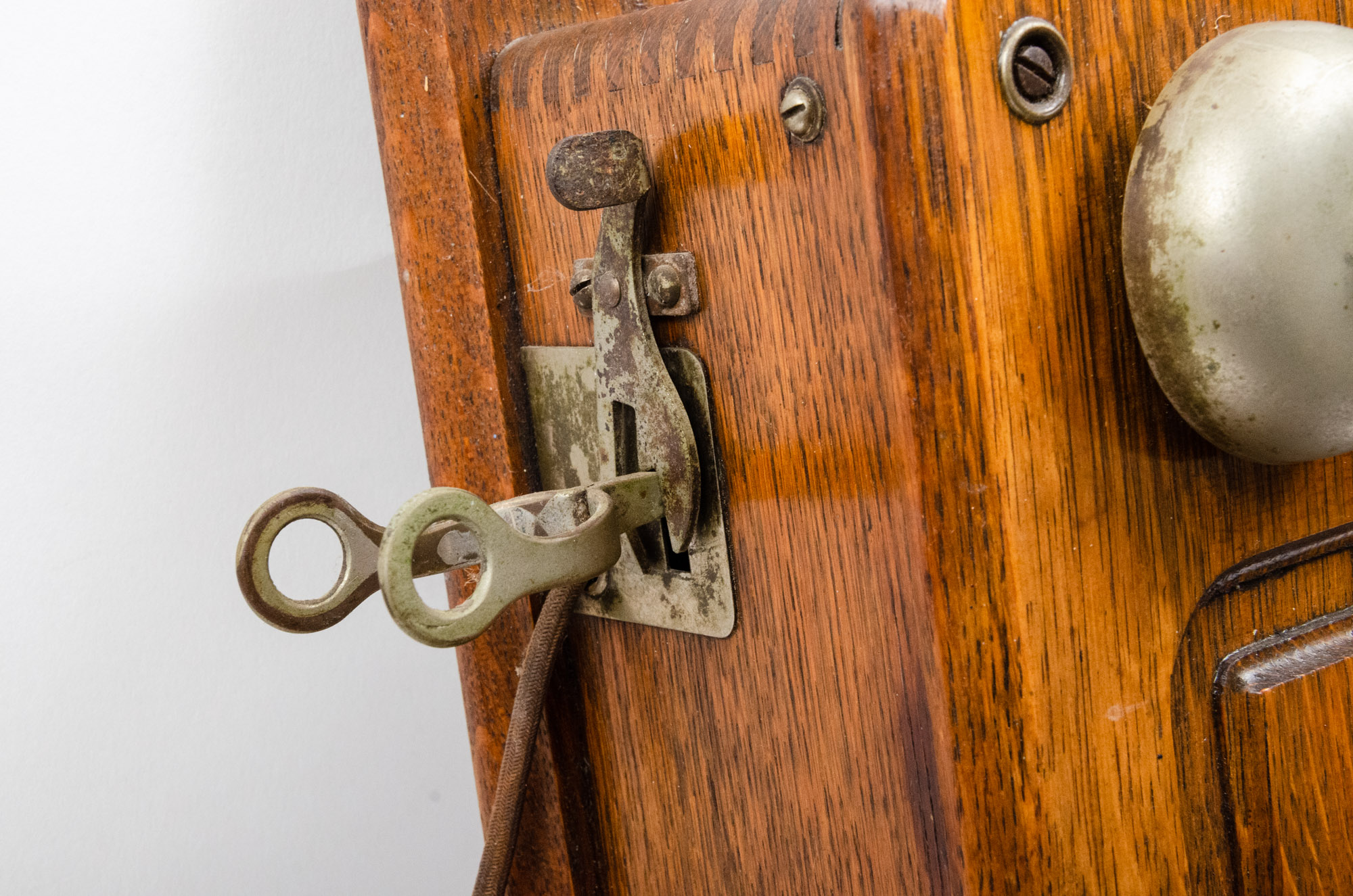 Antique Kellogg Hand-Crank Wall Phone