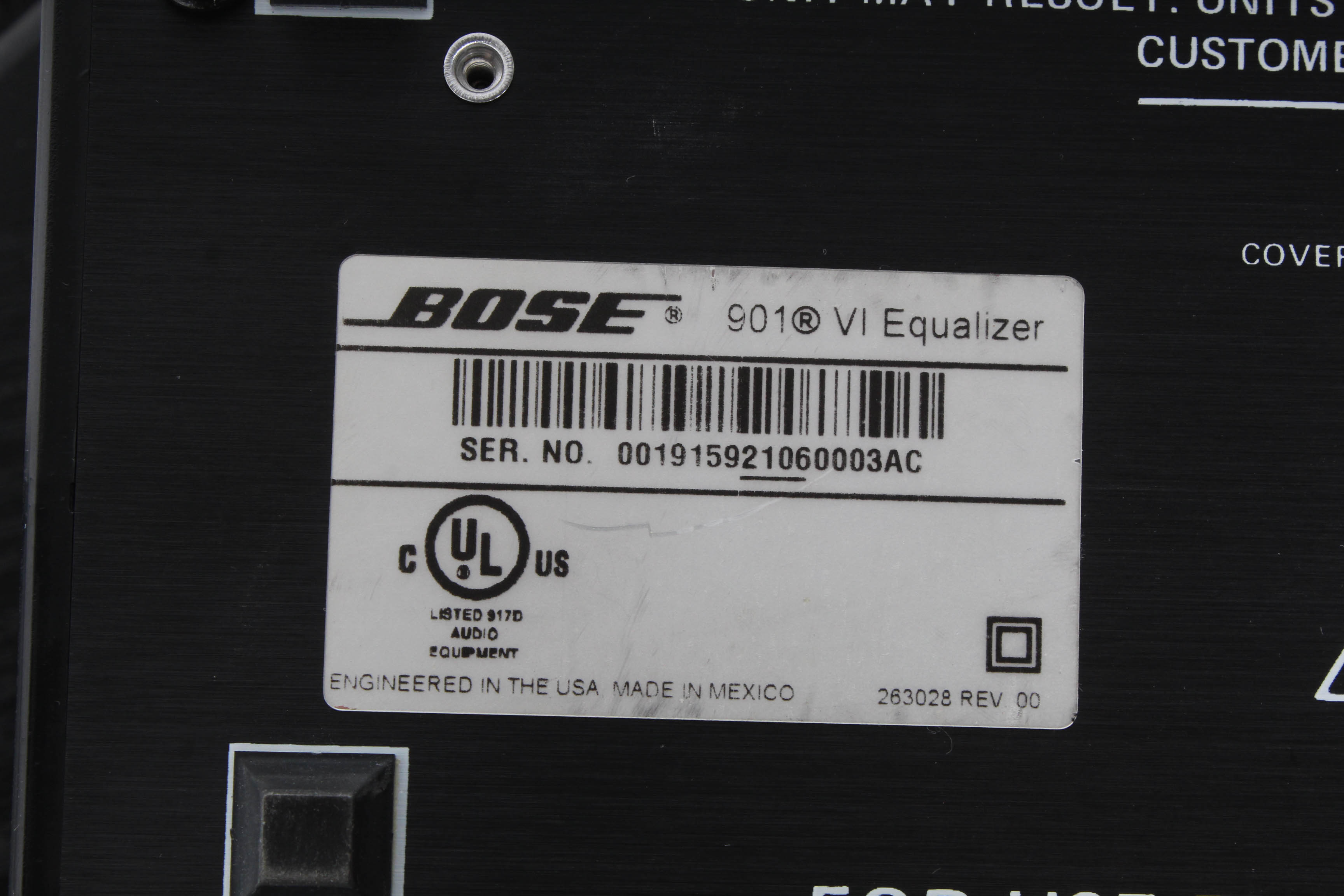Bose 901 Series VI Speakers and Equalizer