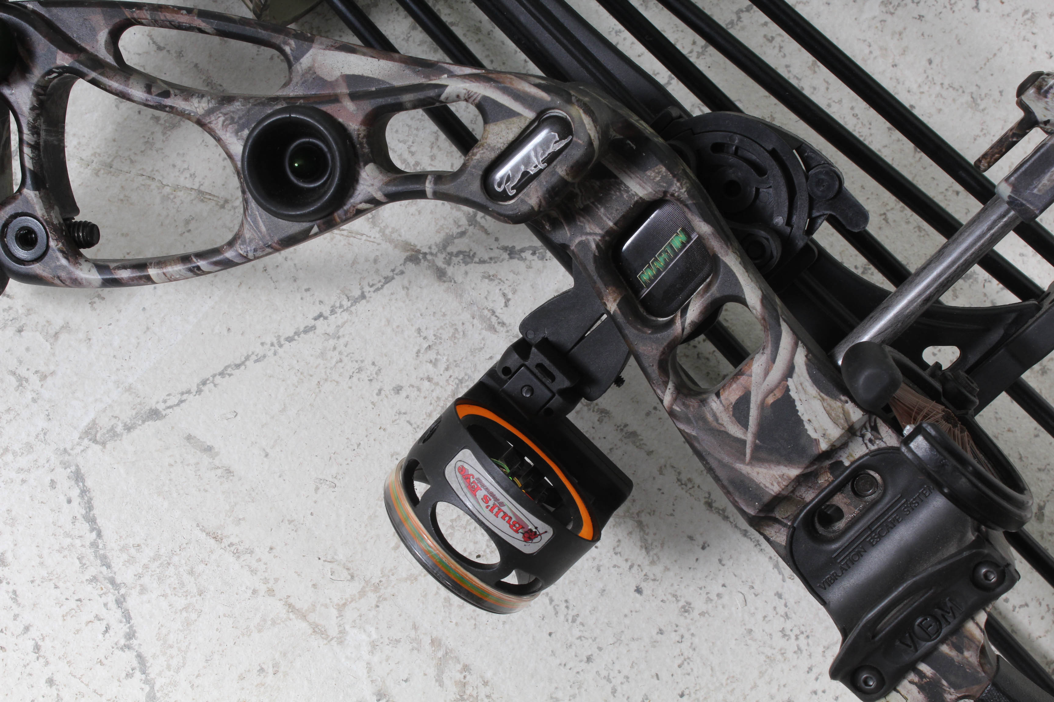 Martin Compound Bow and Arrows with Target